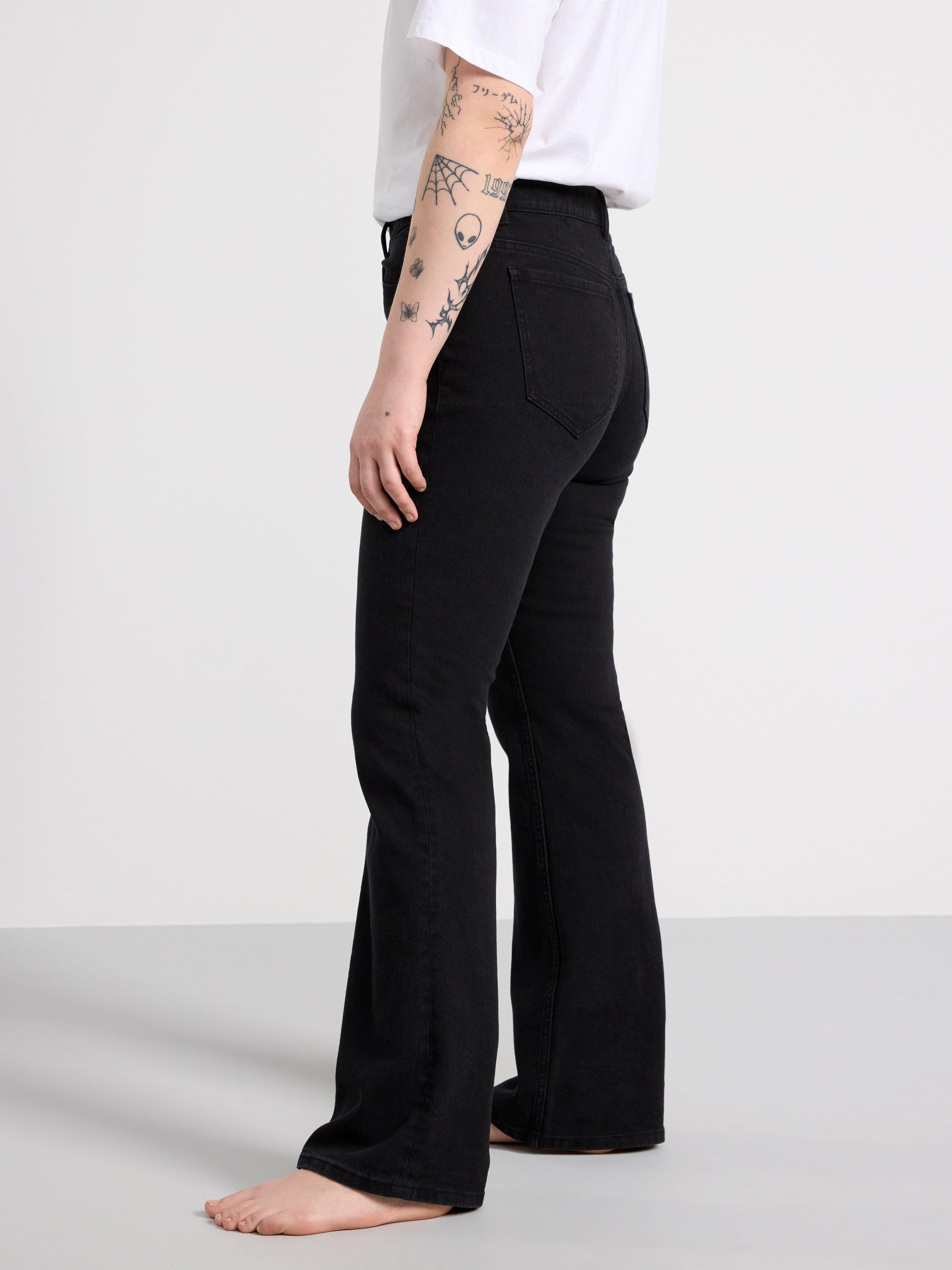 FAY Flared low waist jeans Black