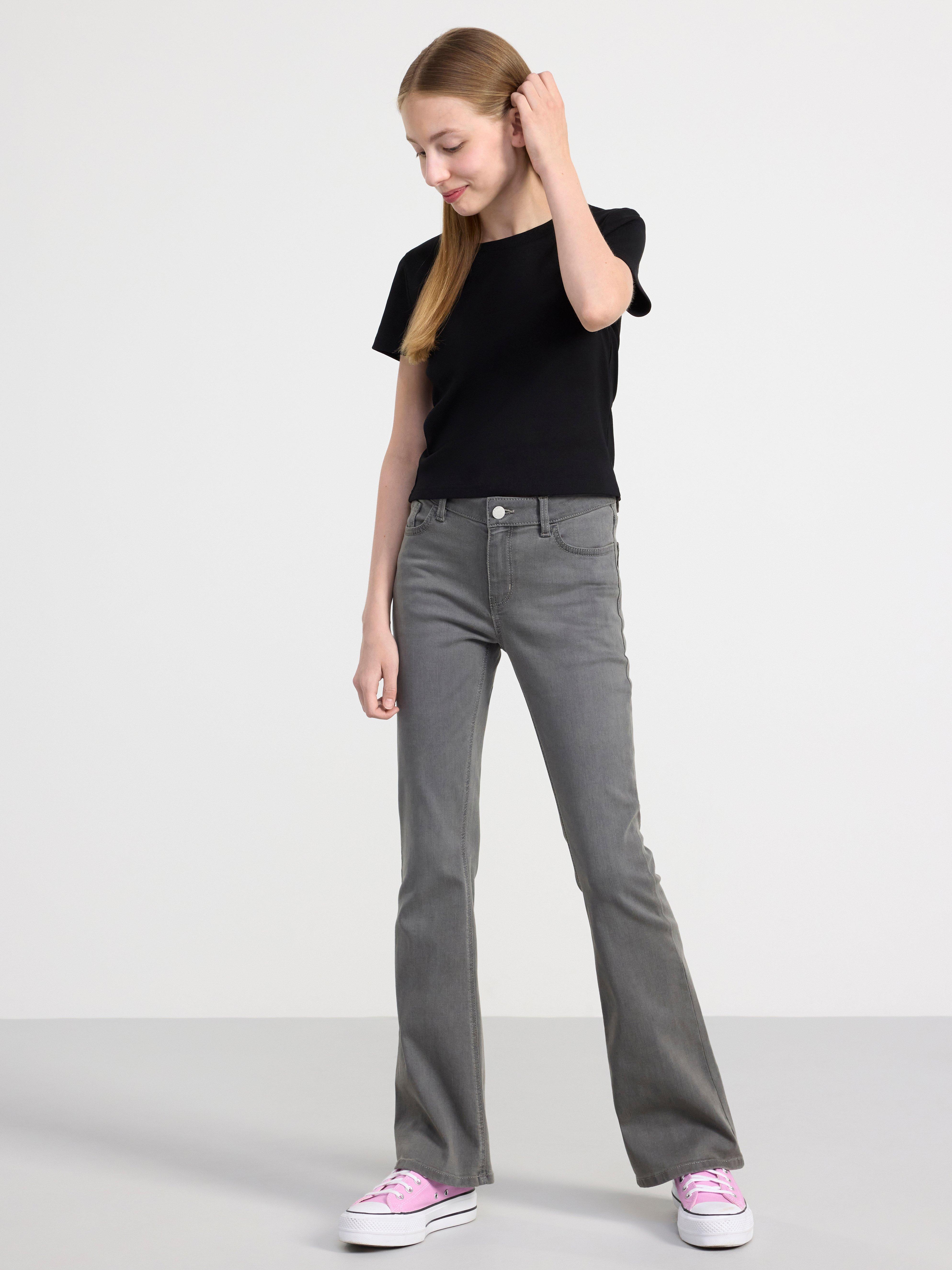 Ribbed cropped top Black