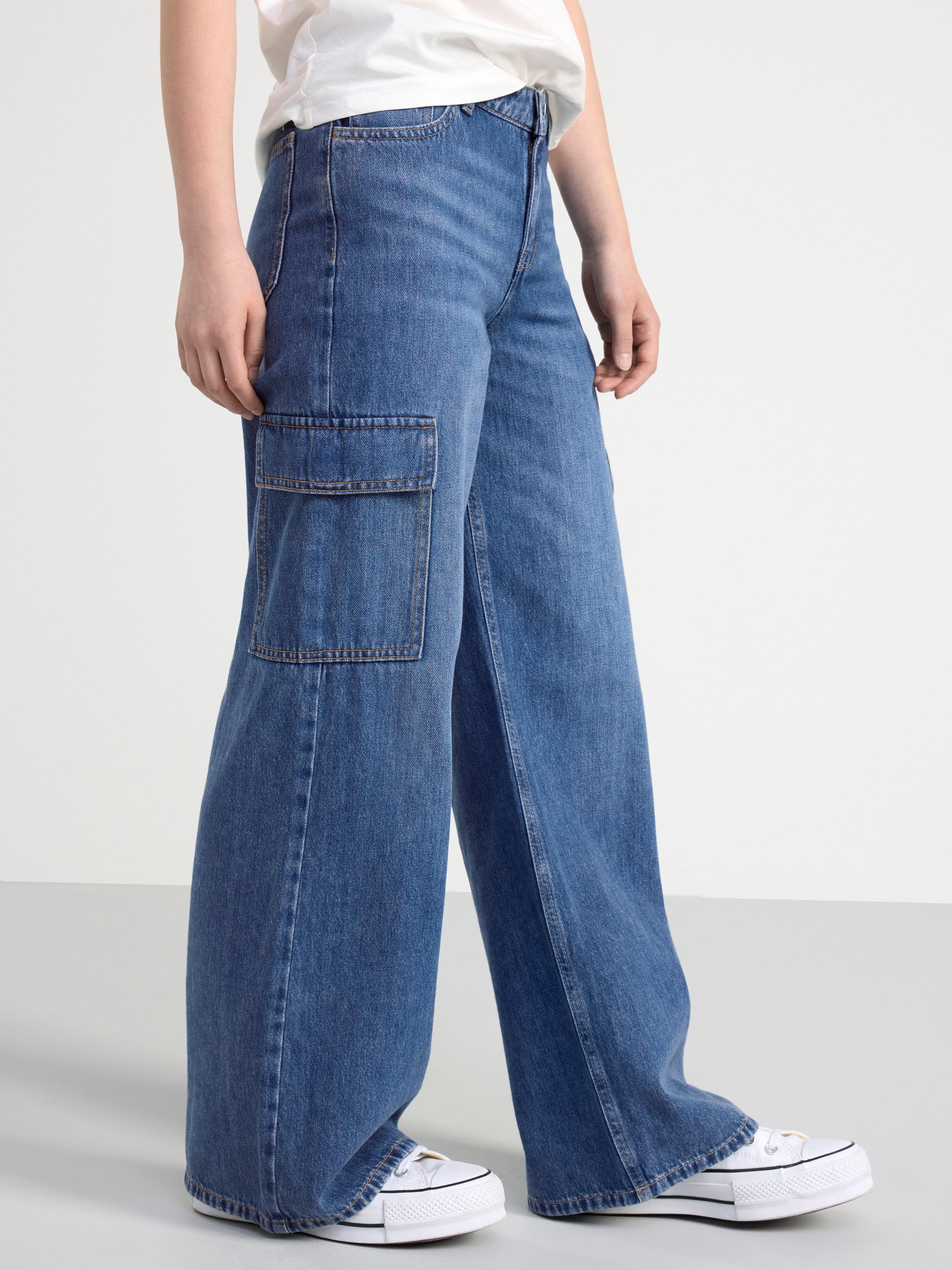 VIOLA Wide cargo jeans Denim