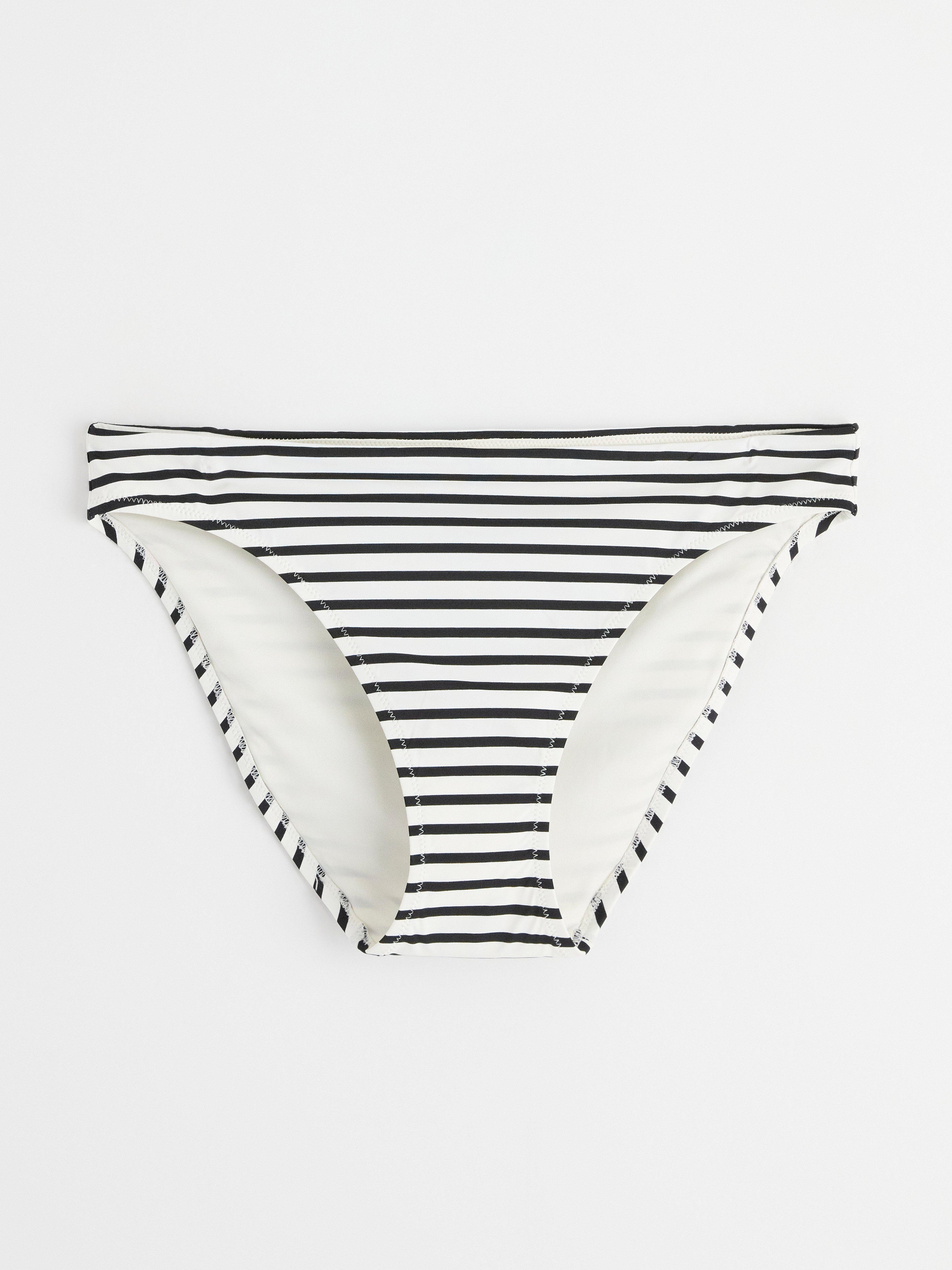 Regular waist bikini bottom Black