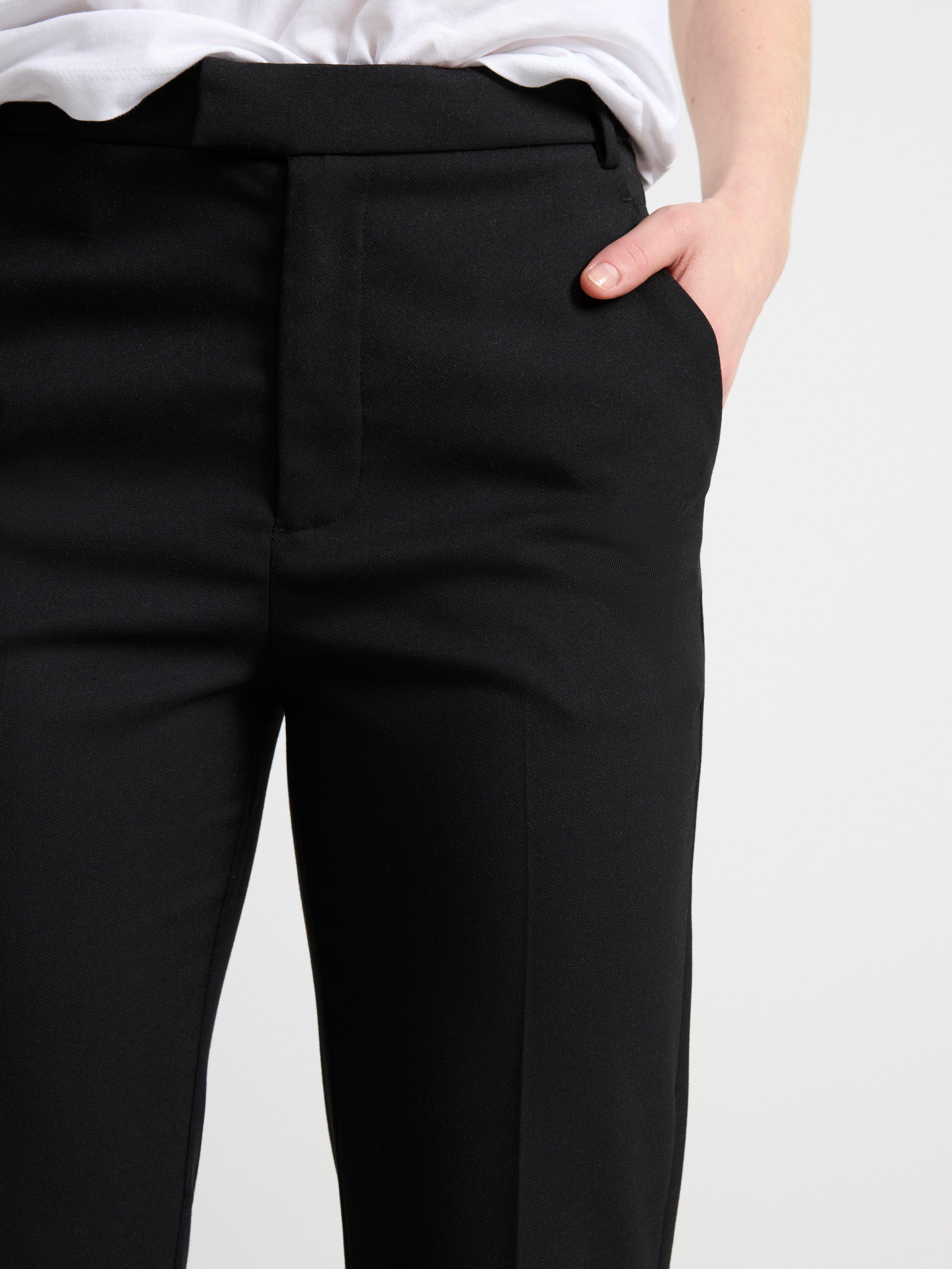 POLLY Cropped slacks Black