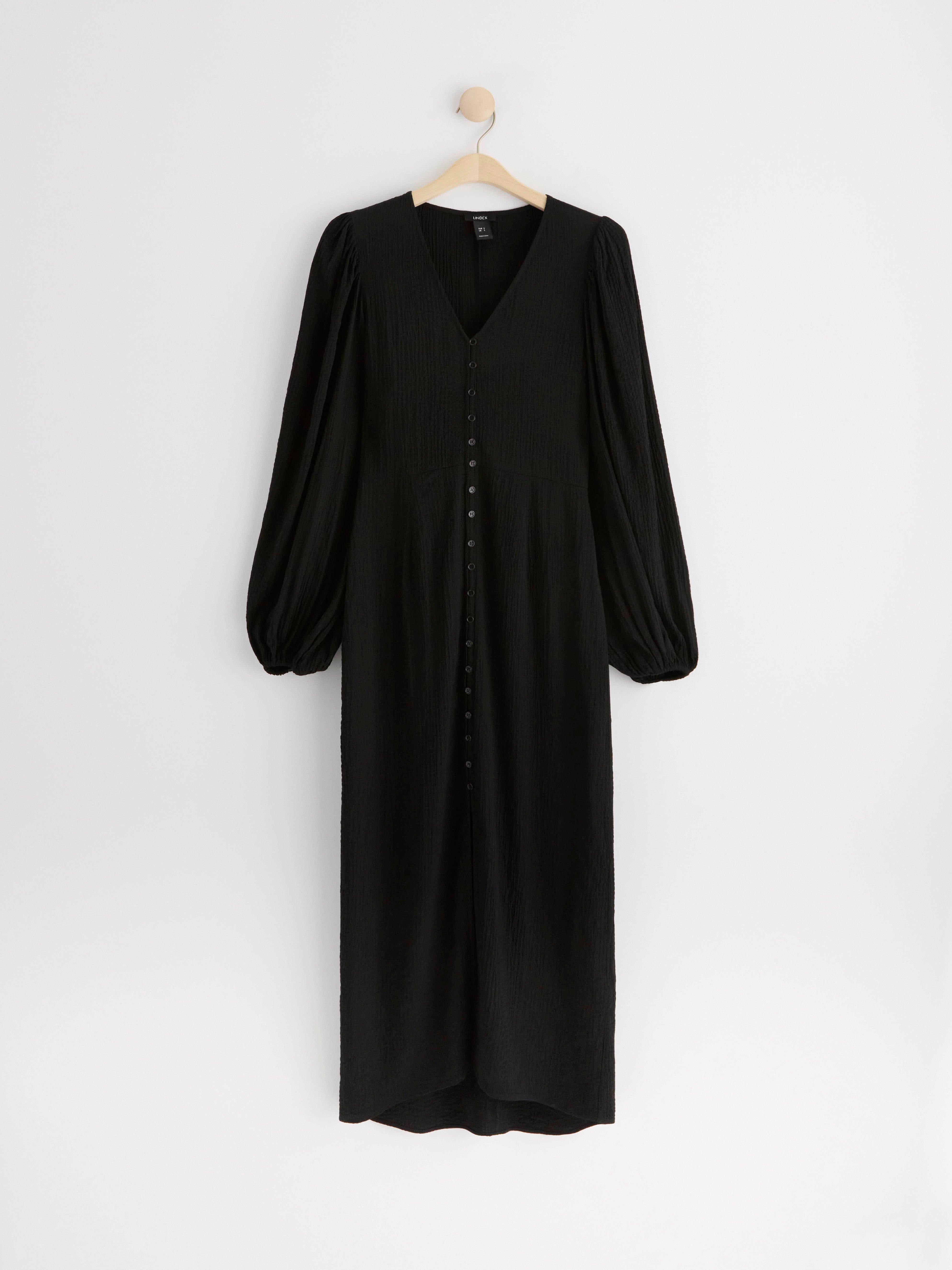 Dress with voluminous sleeves Black