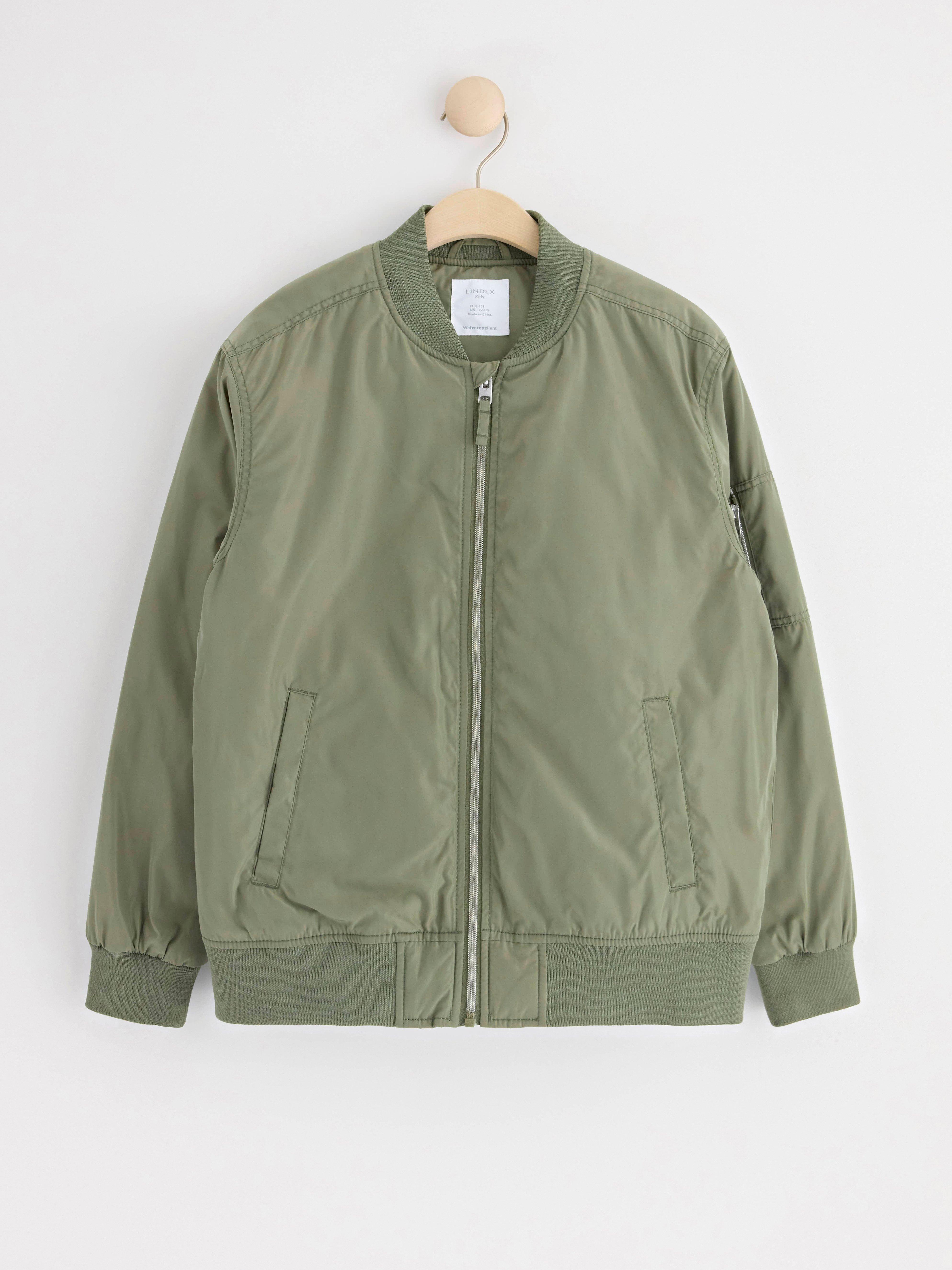 Water repellent bomber jacket Dark Khaki