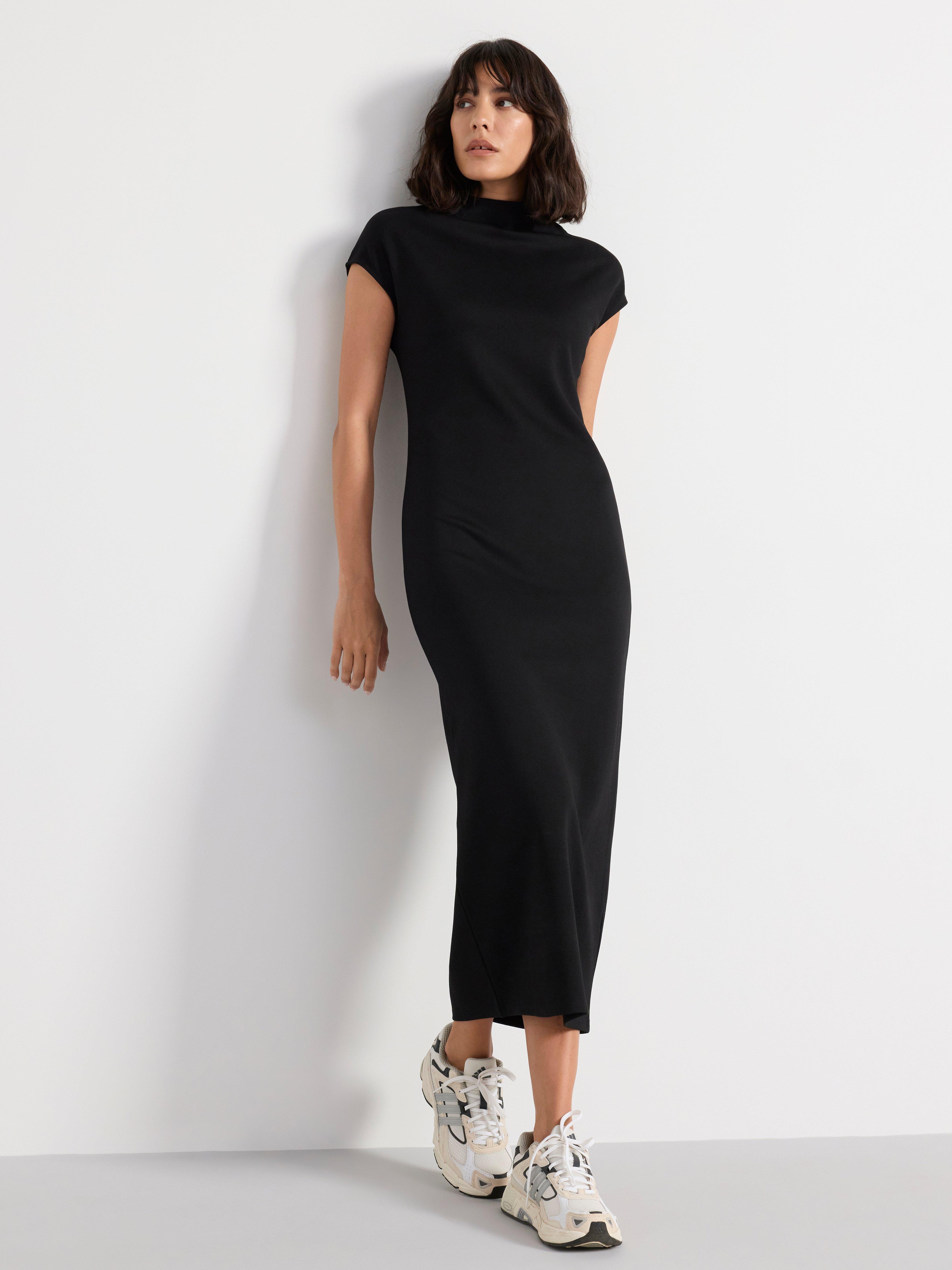 Maxi dress in jersey Black