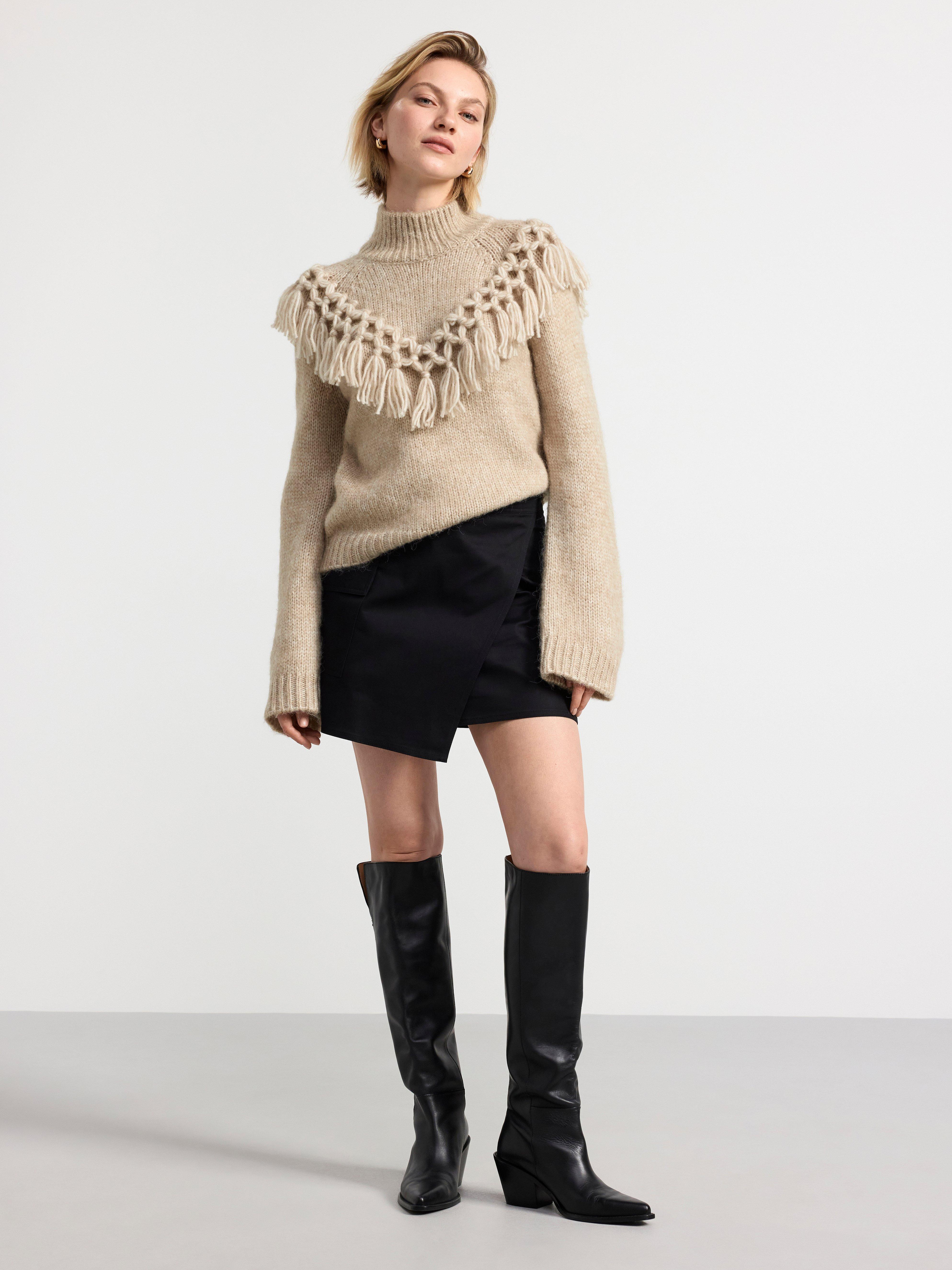 Mock neck jumper Grey Melange