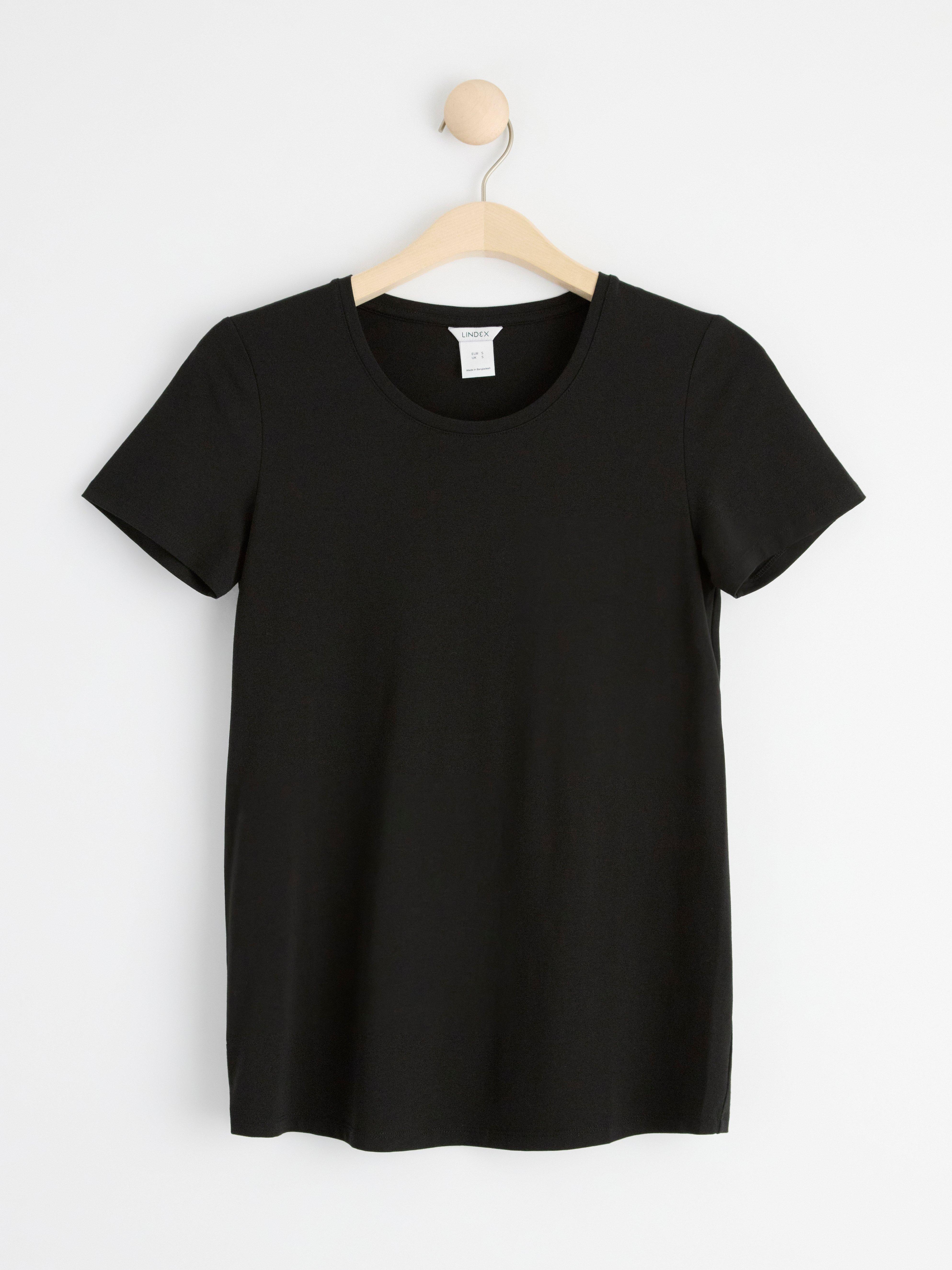MOM Short sleeve cotton t-shirt Black