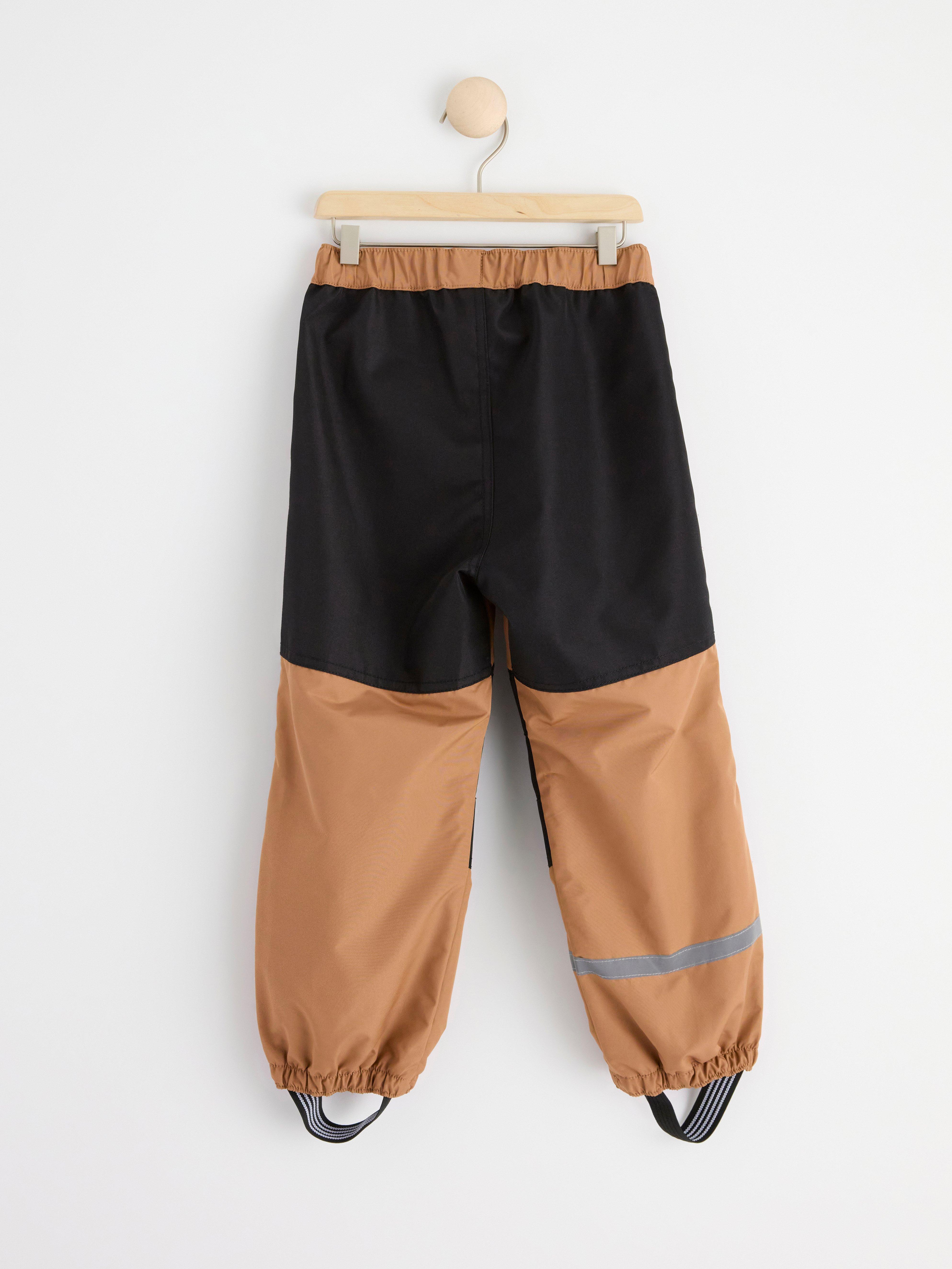 Water repellent shell trousers Light brown