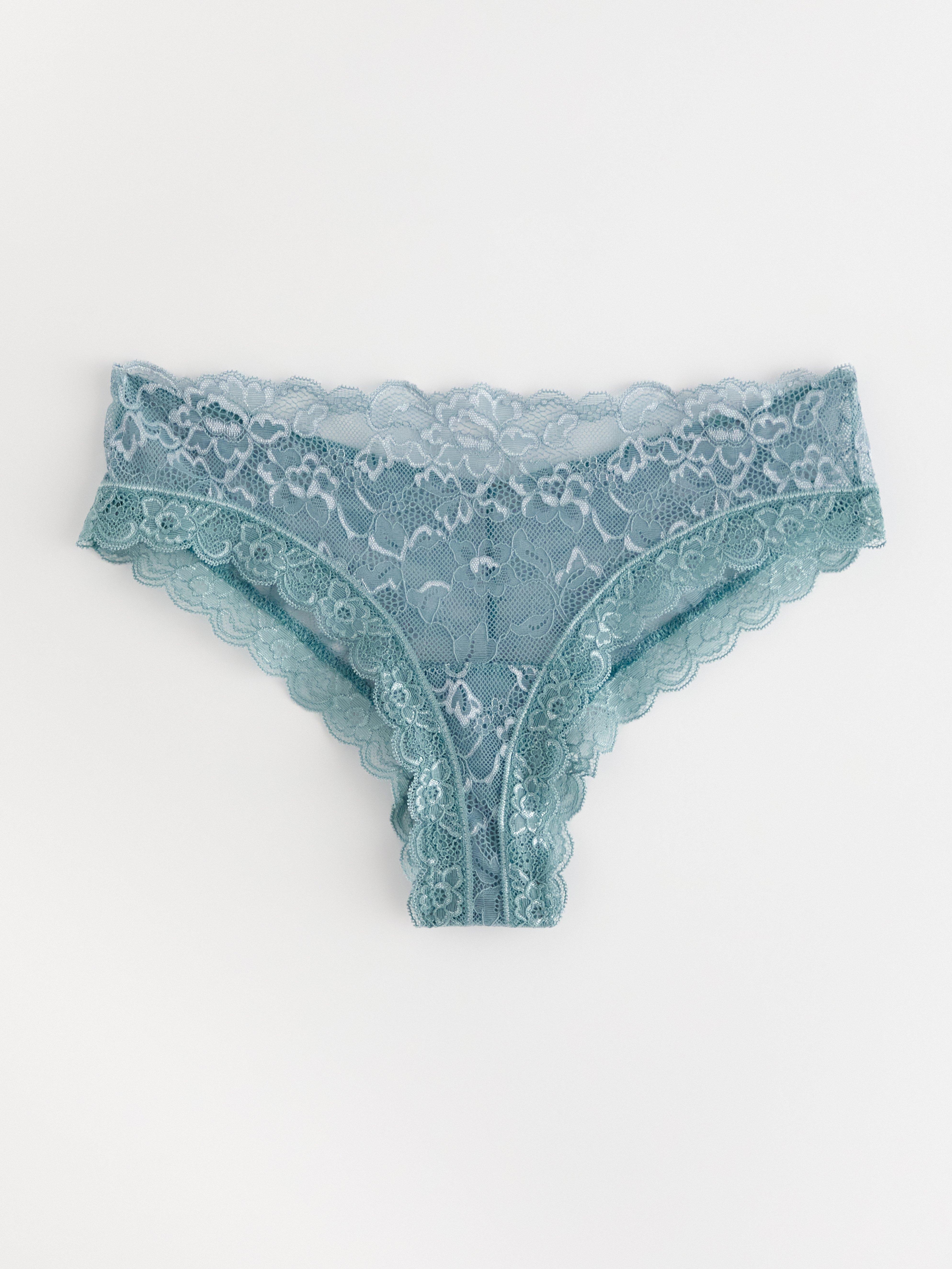 Brazilian briefs regular waist Dusty Blue