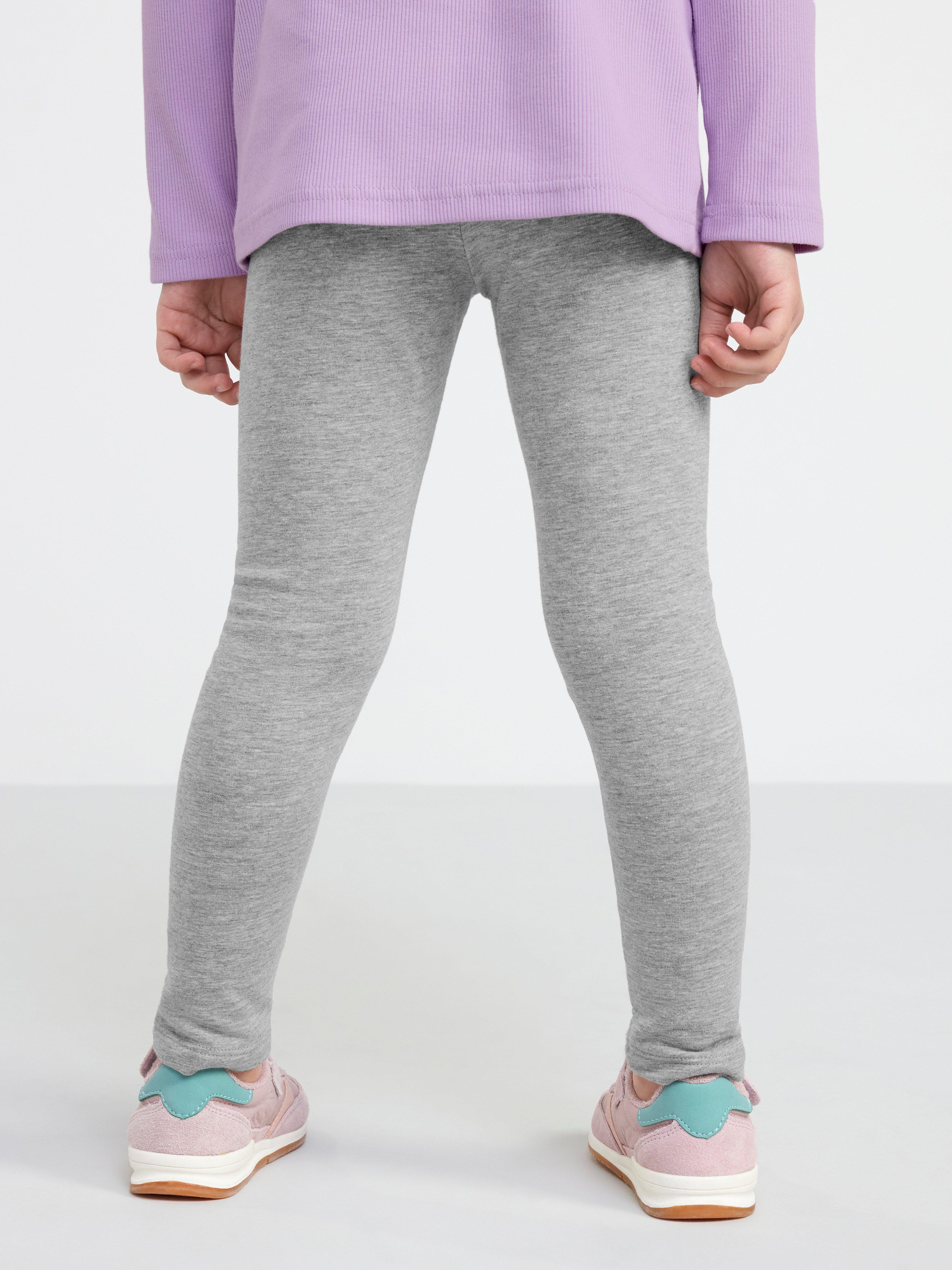 Leggings with brushed inside Grey Melange