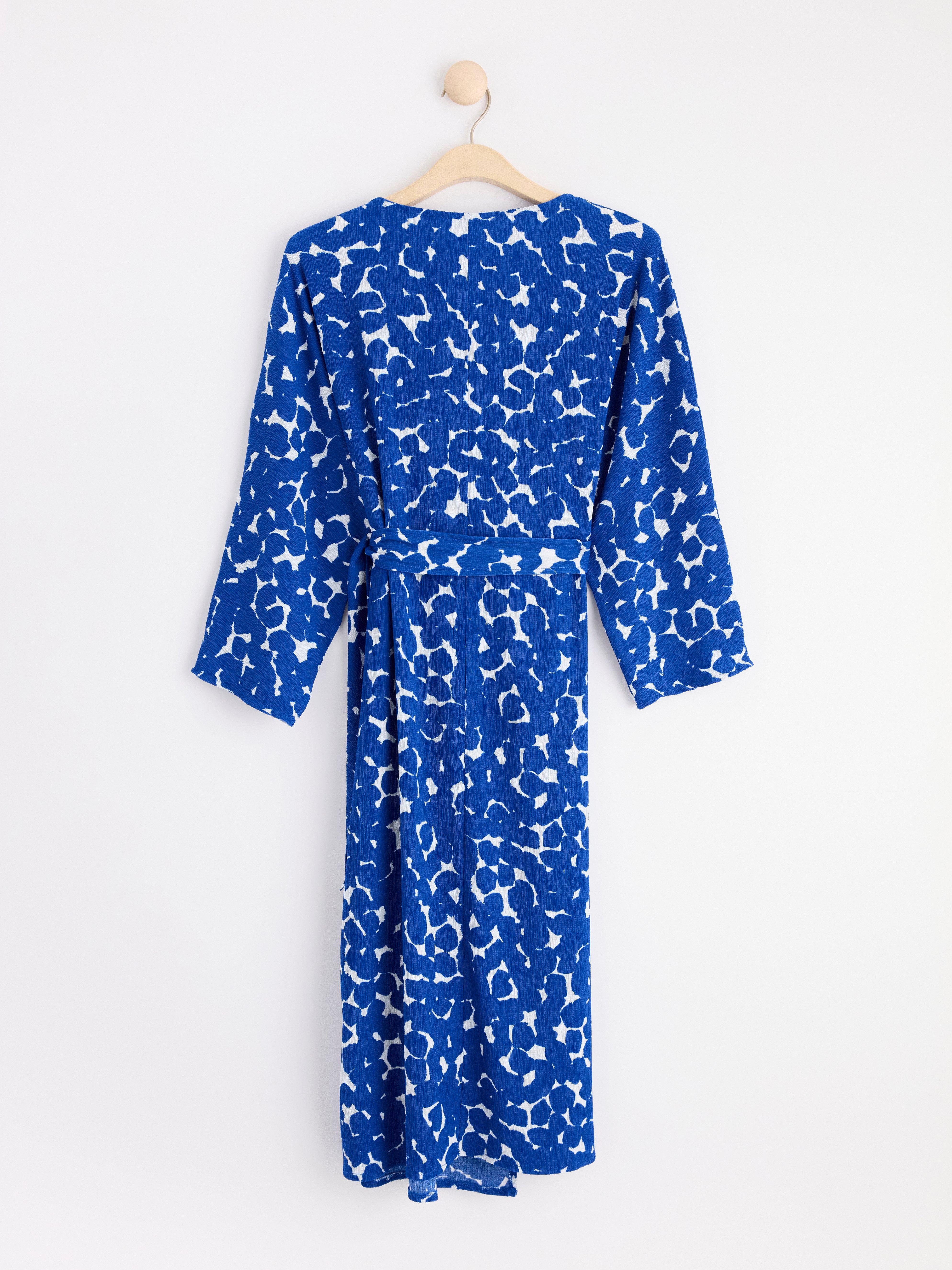 MOM Wrap dress Blue