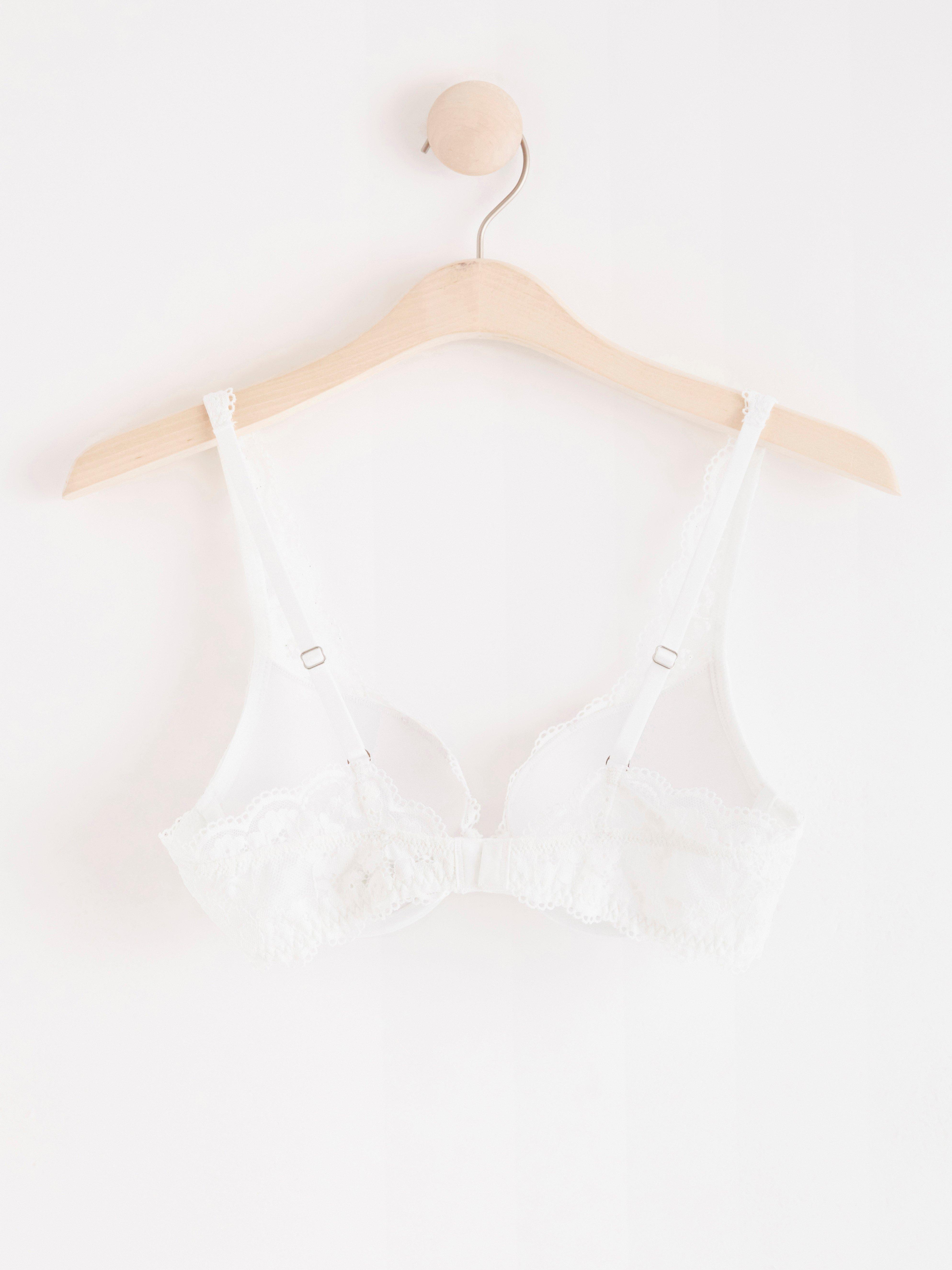Malva push-up bra with lace White