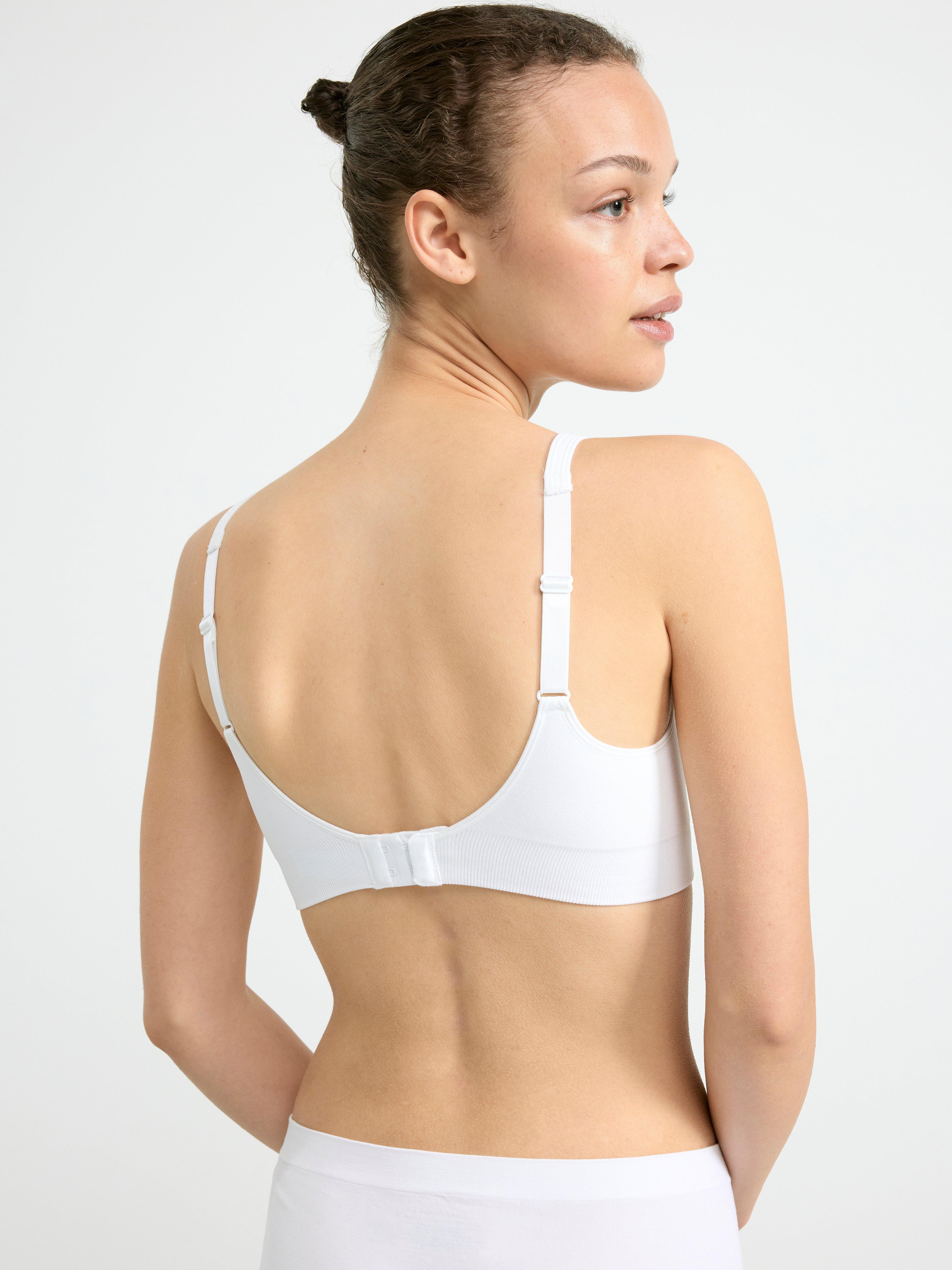 Seamless soft bra White