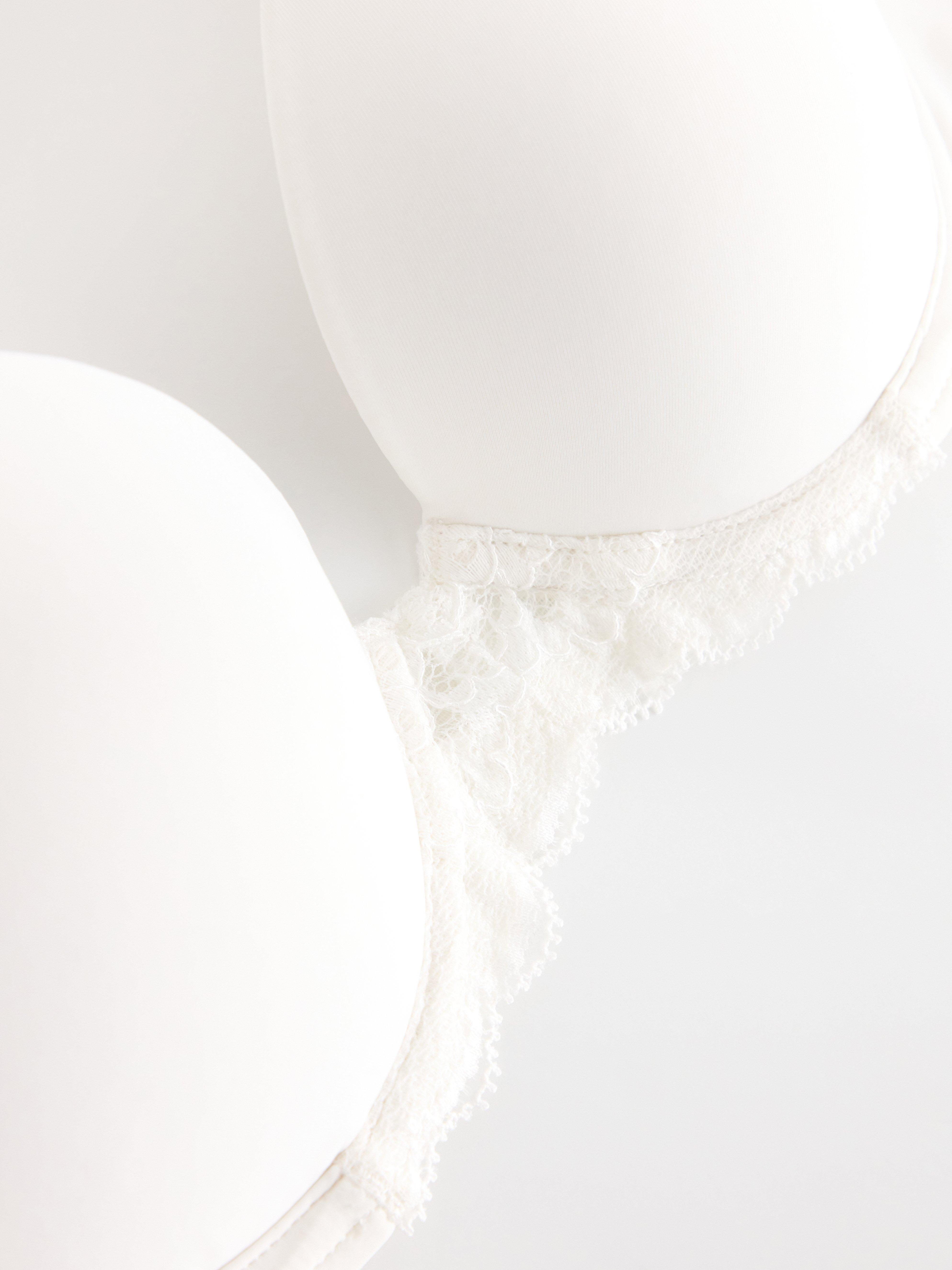 Orchid push-up bra Light White