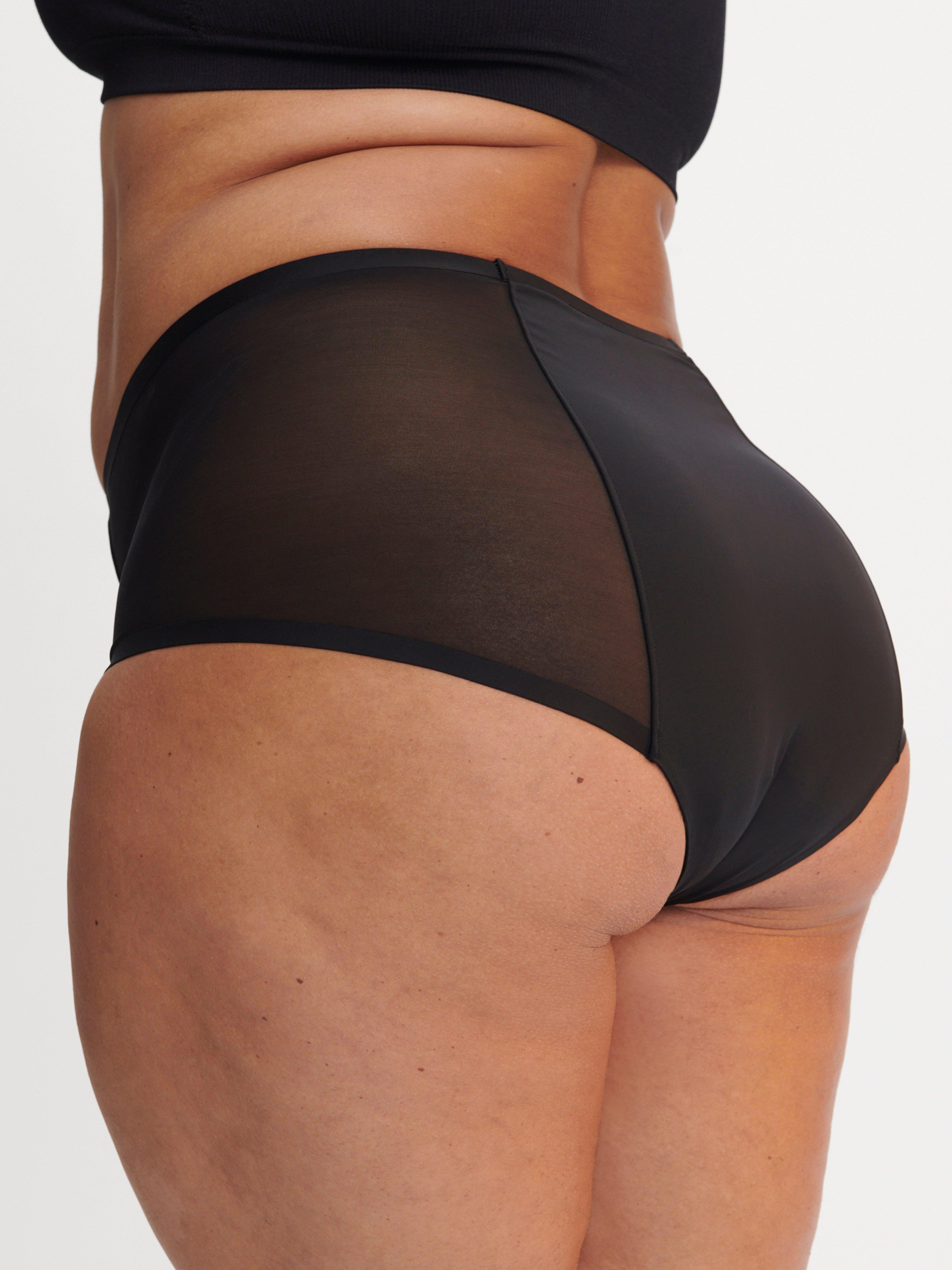 Engineered High Waist Mesh Period Proof – Period Panty High Absorbency Black