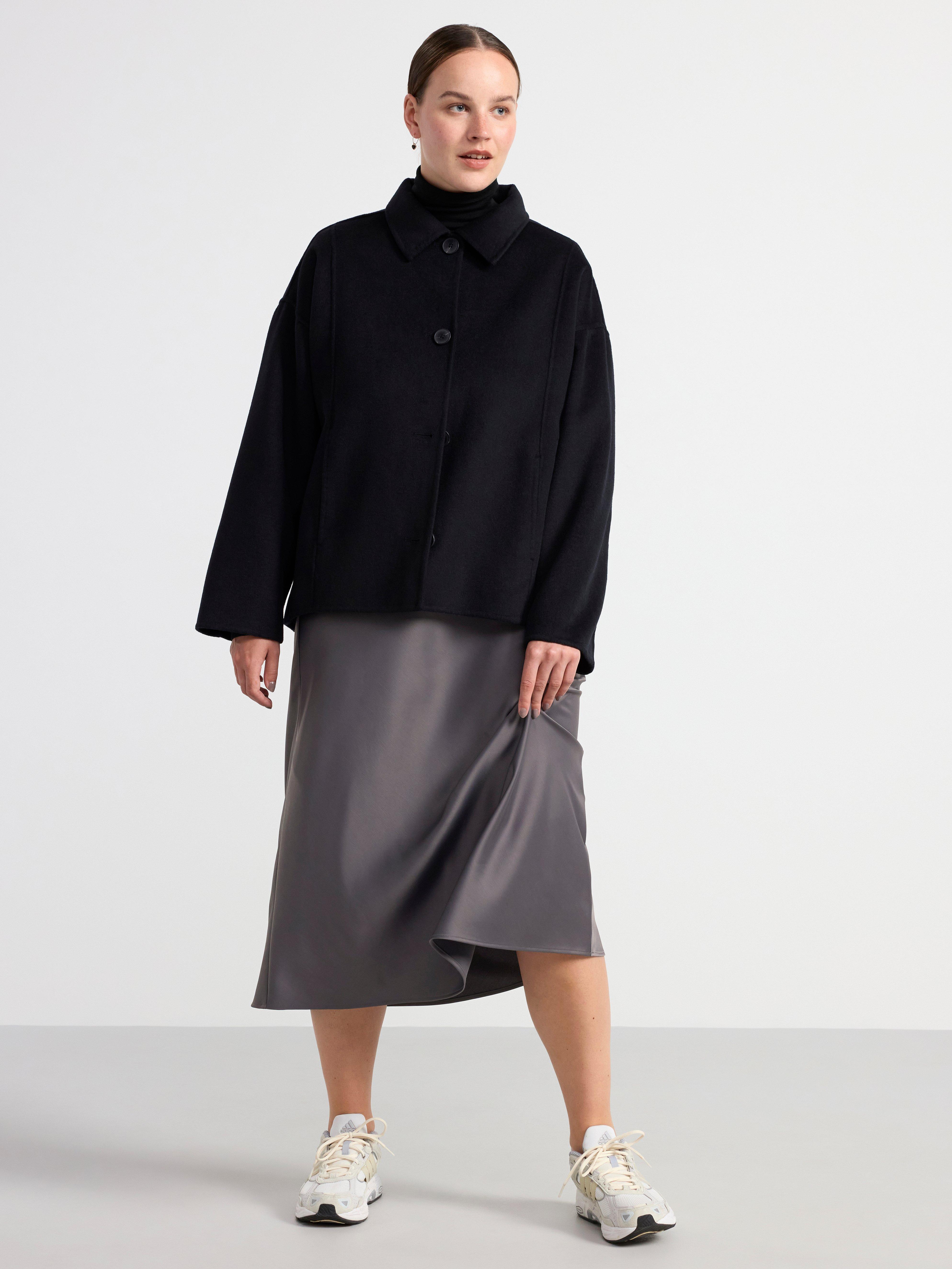 Jacket in wool blend Black