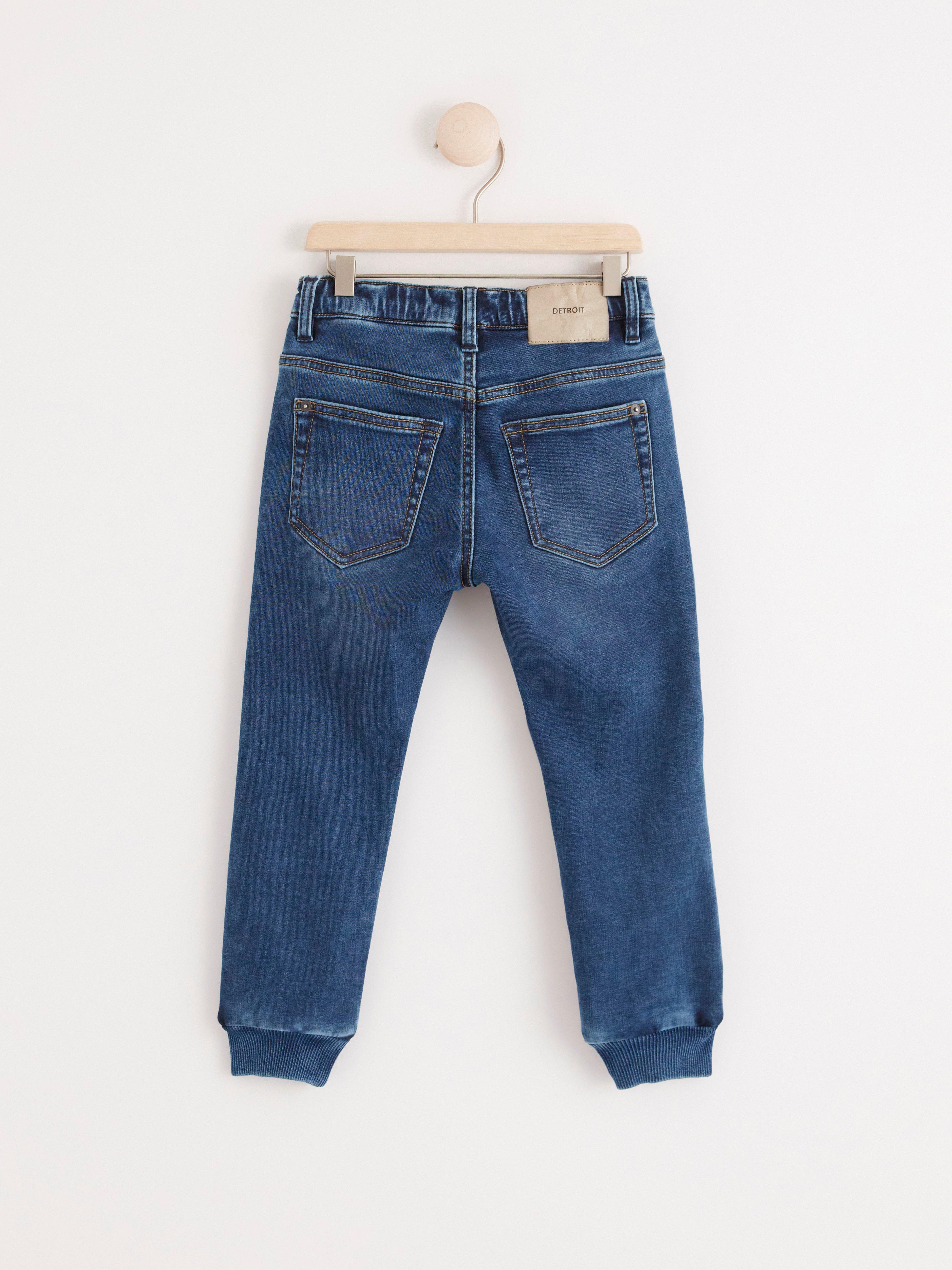 Regular fit jeans with brushed inside Denim