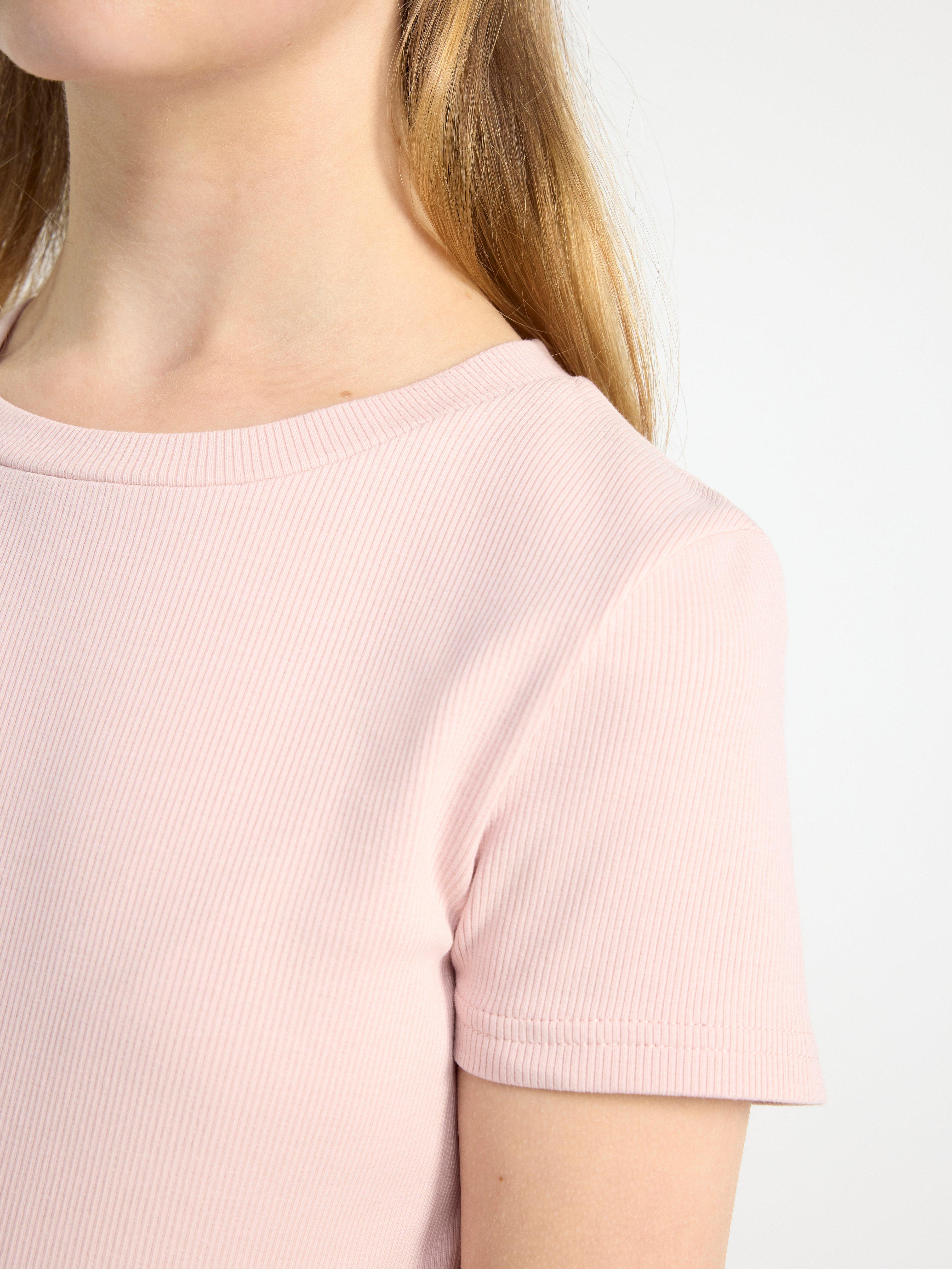 Ribbed cropped top Light Dusty Pink