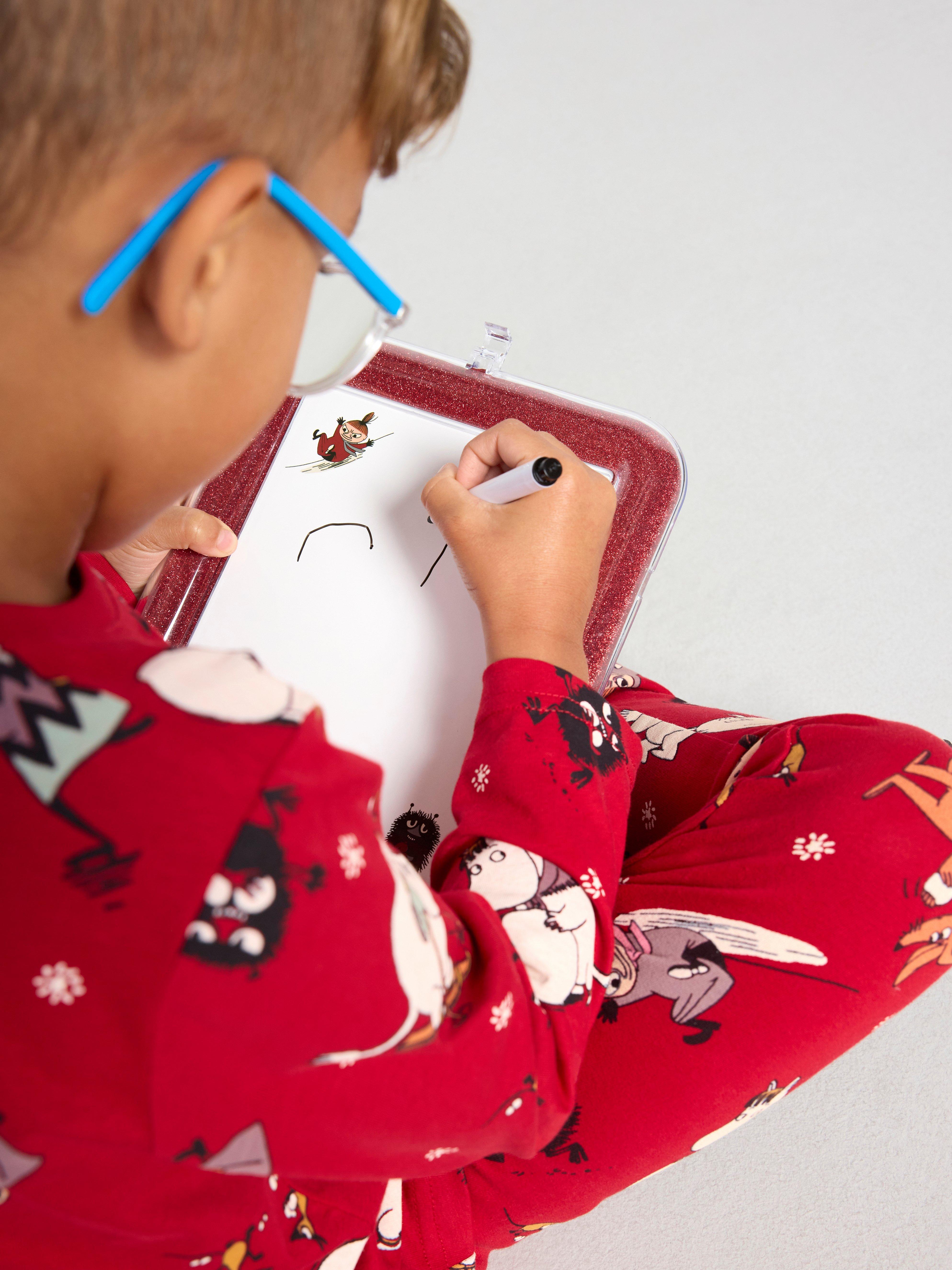 Leggings with Moomin Dark Red
