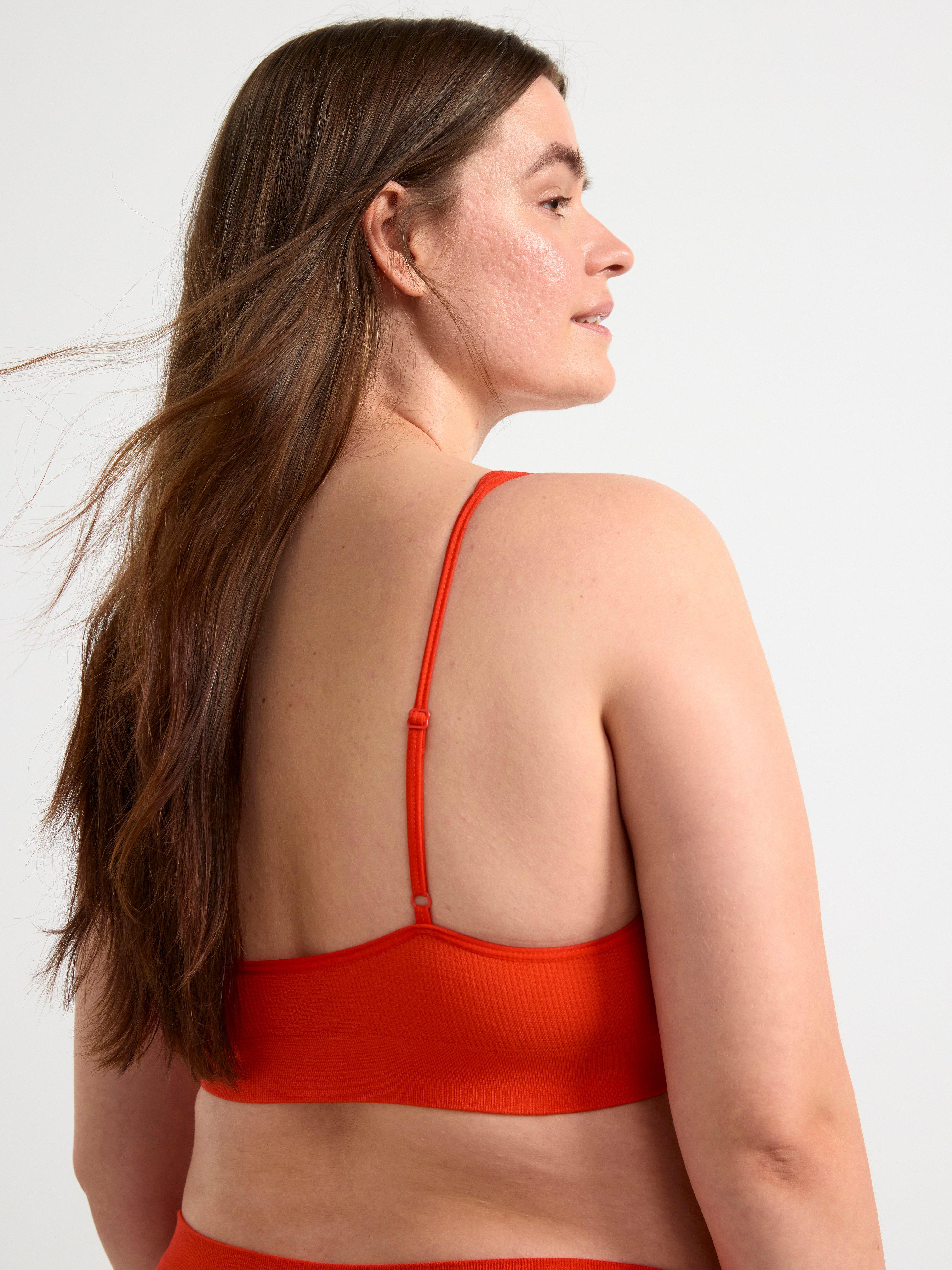 Seamless soft bra Strong Red