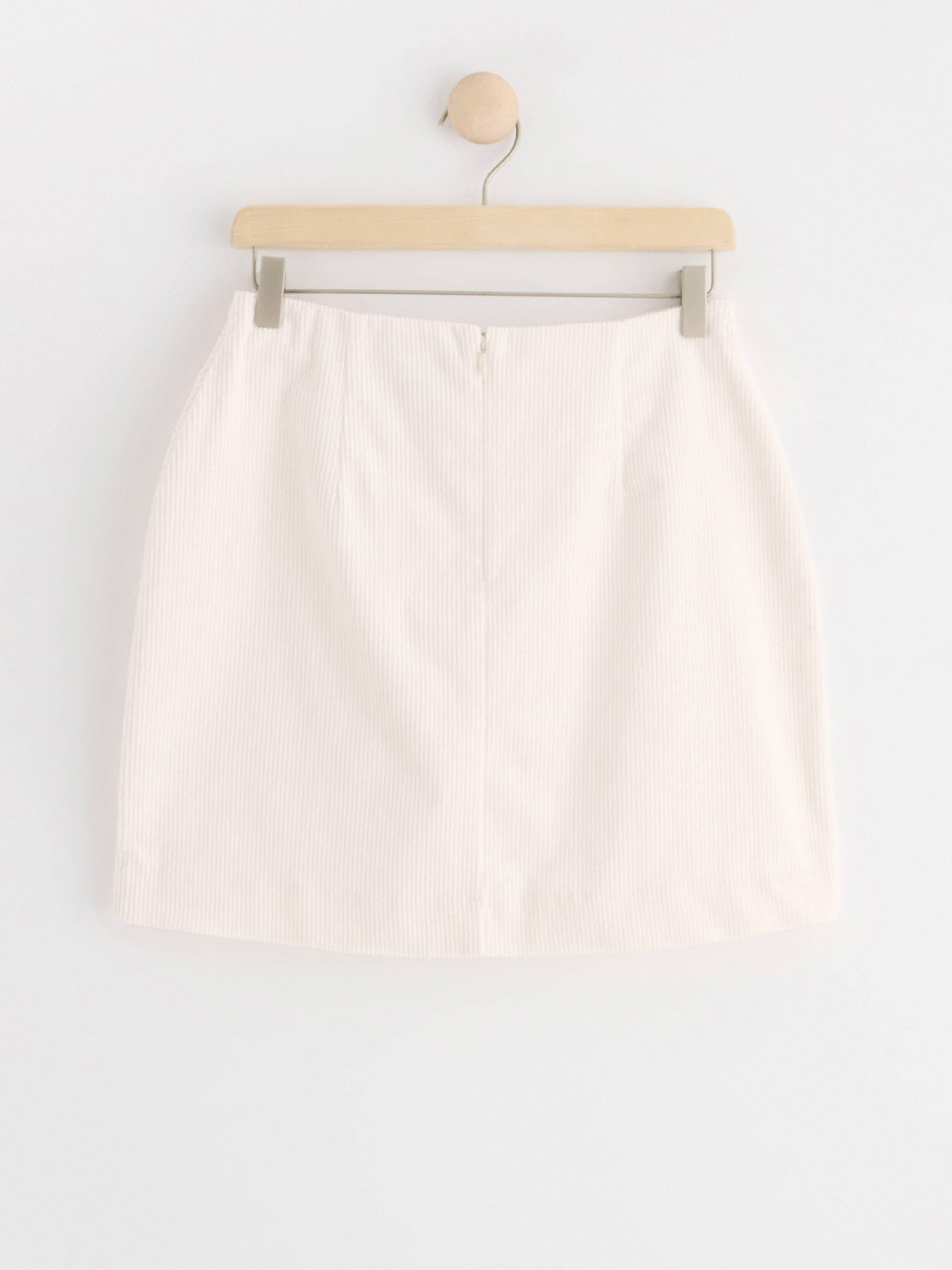 Mini skirt in corduroy Off White