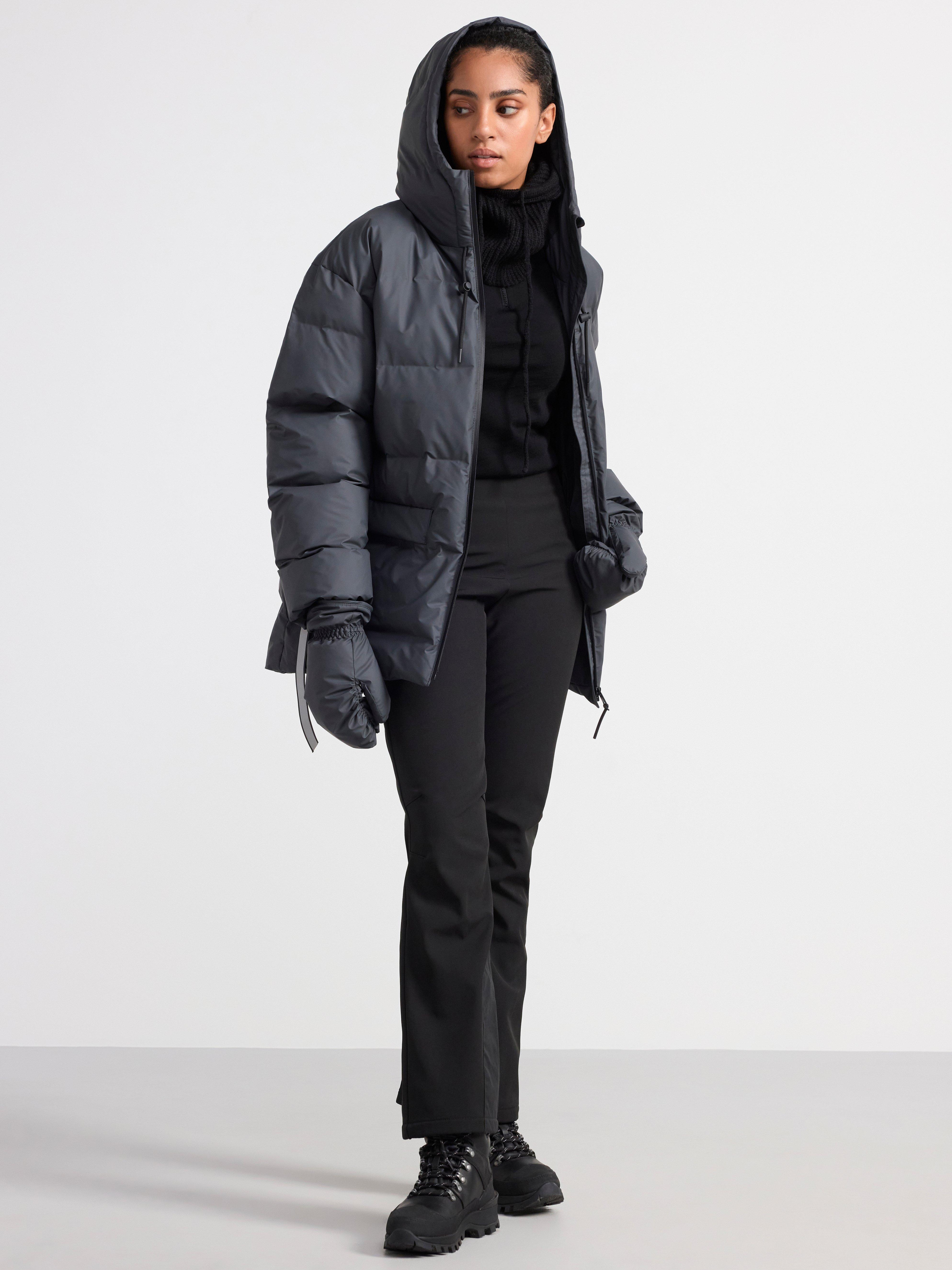 Water repellent puffer jacket Dark Dusty Grey