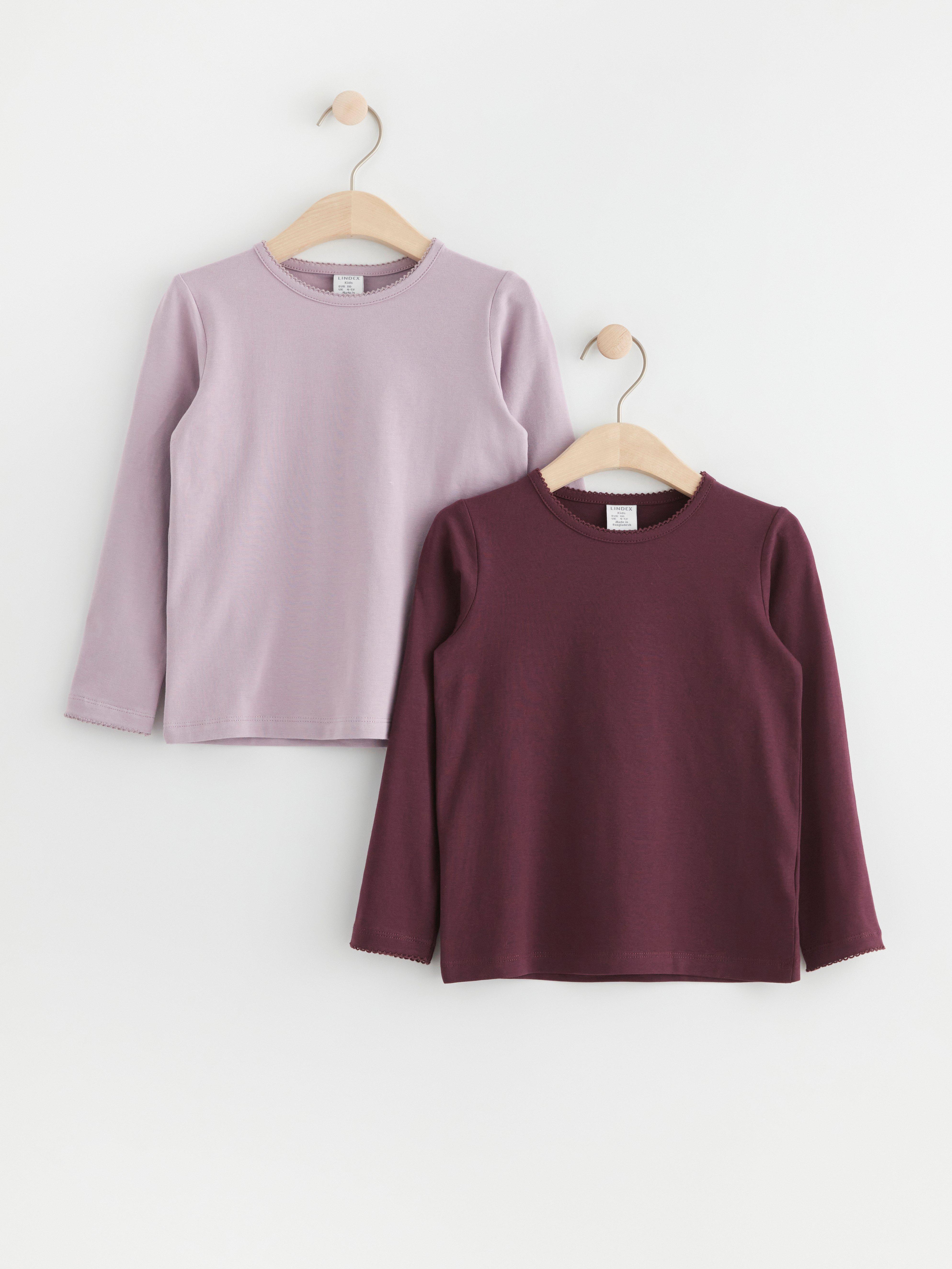 2-pack long sleeve tops Light Dusty Lilac