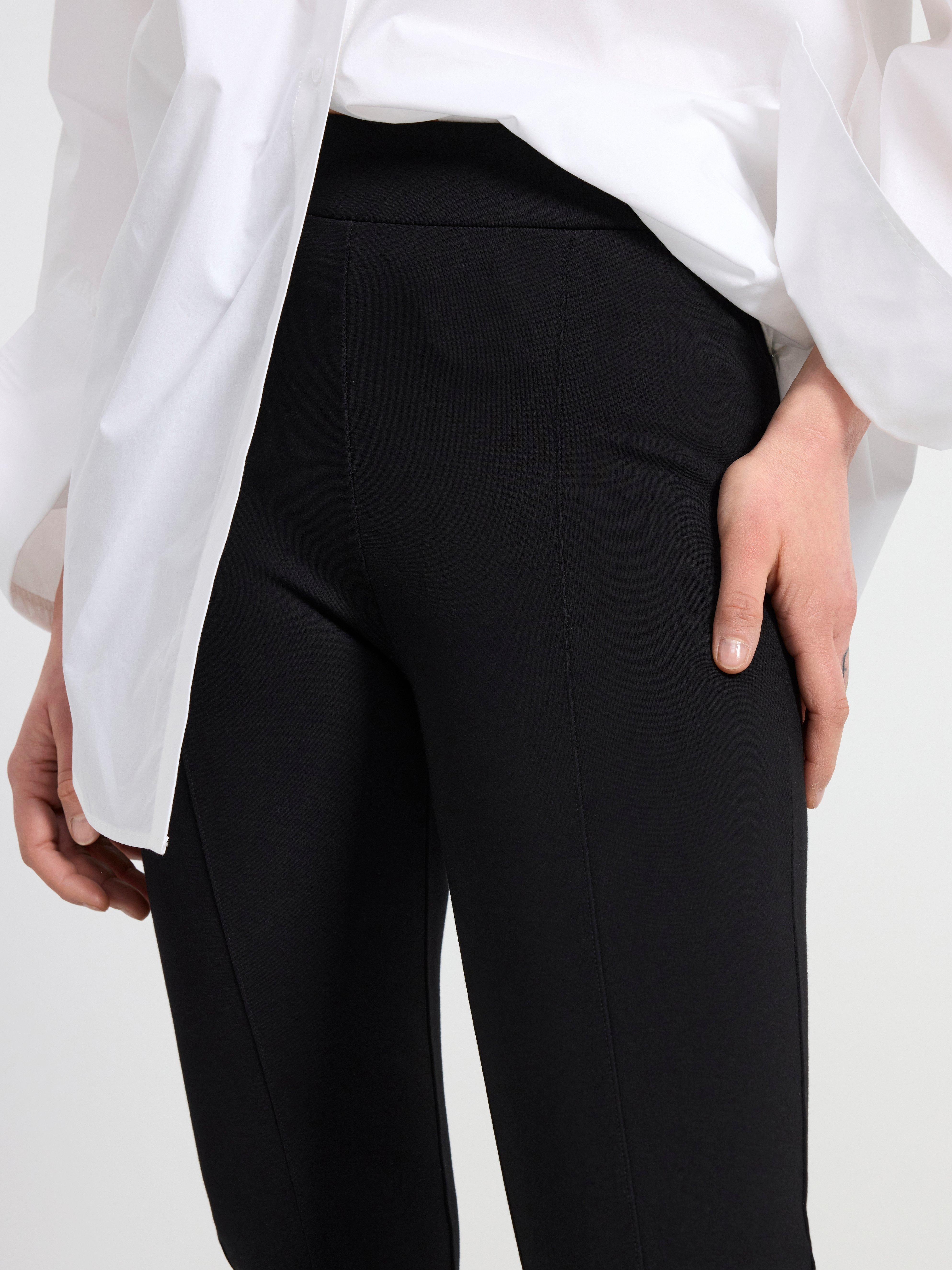 Flared Punto trousers Black