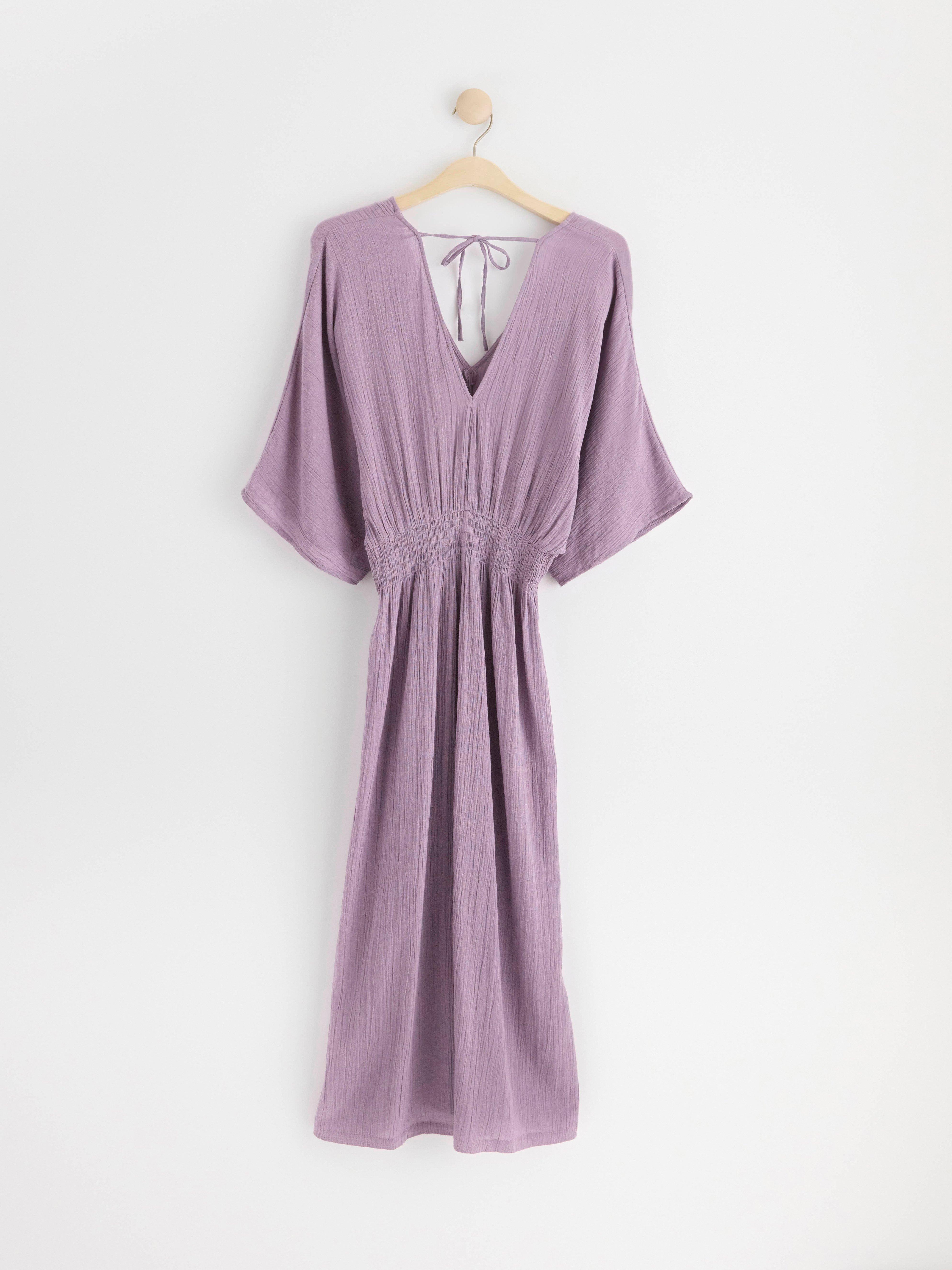 Short sleeve maxi dress Dusty Lilac