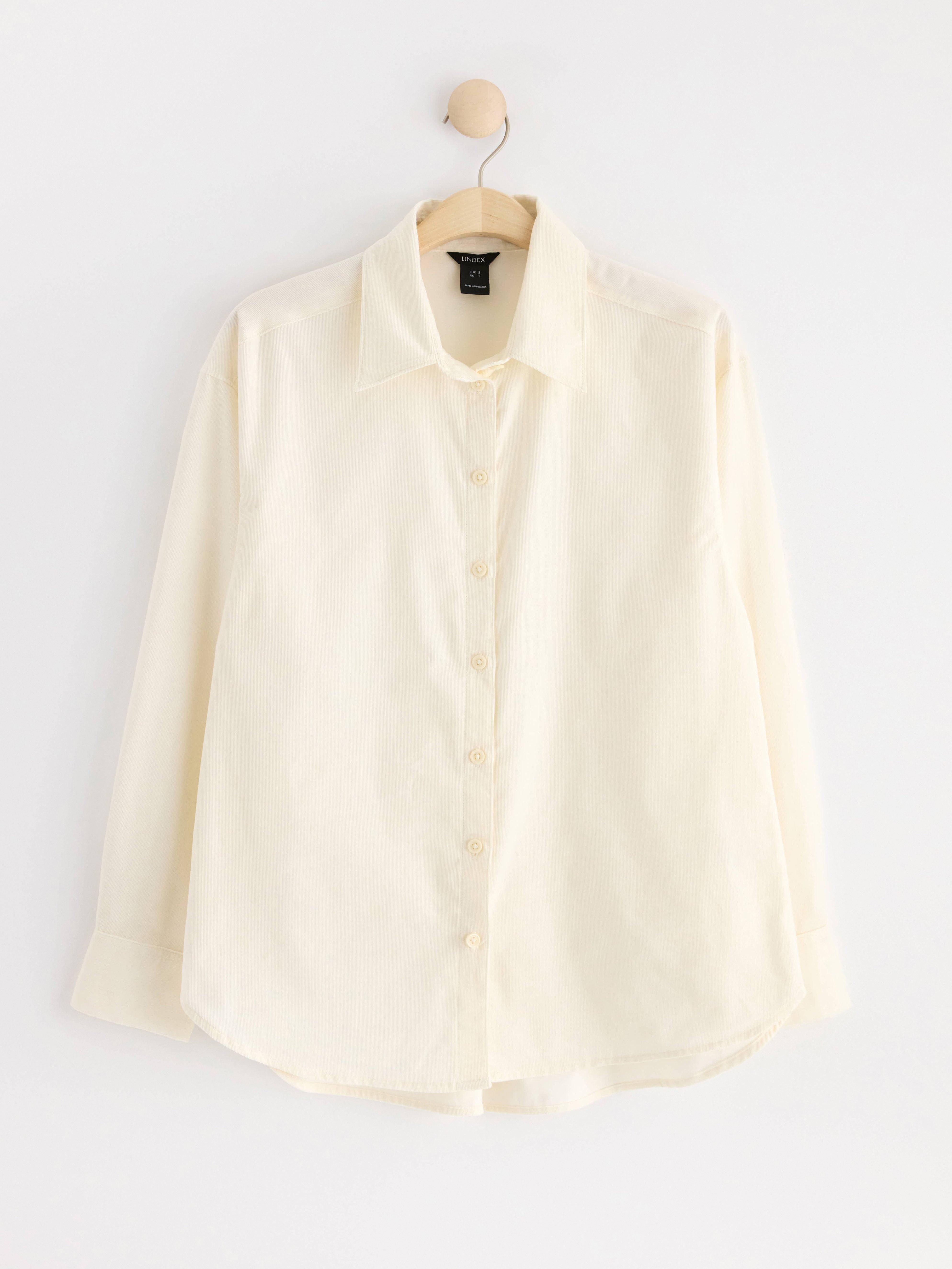Shirt in corduroy Light Beige