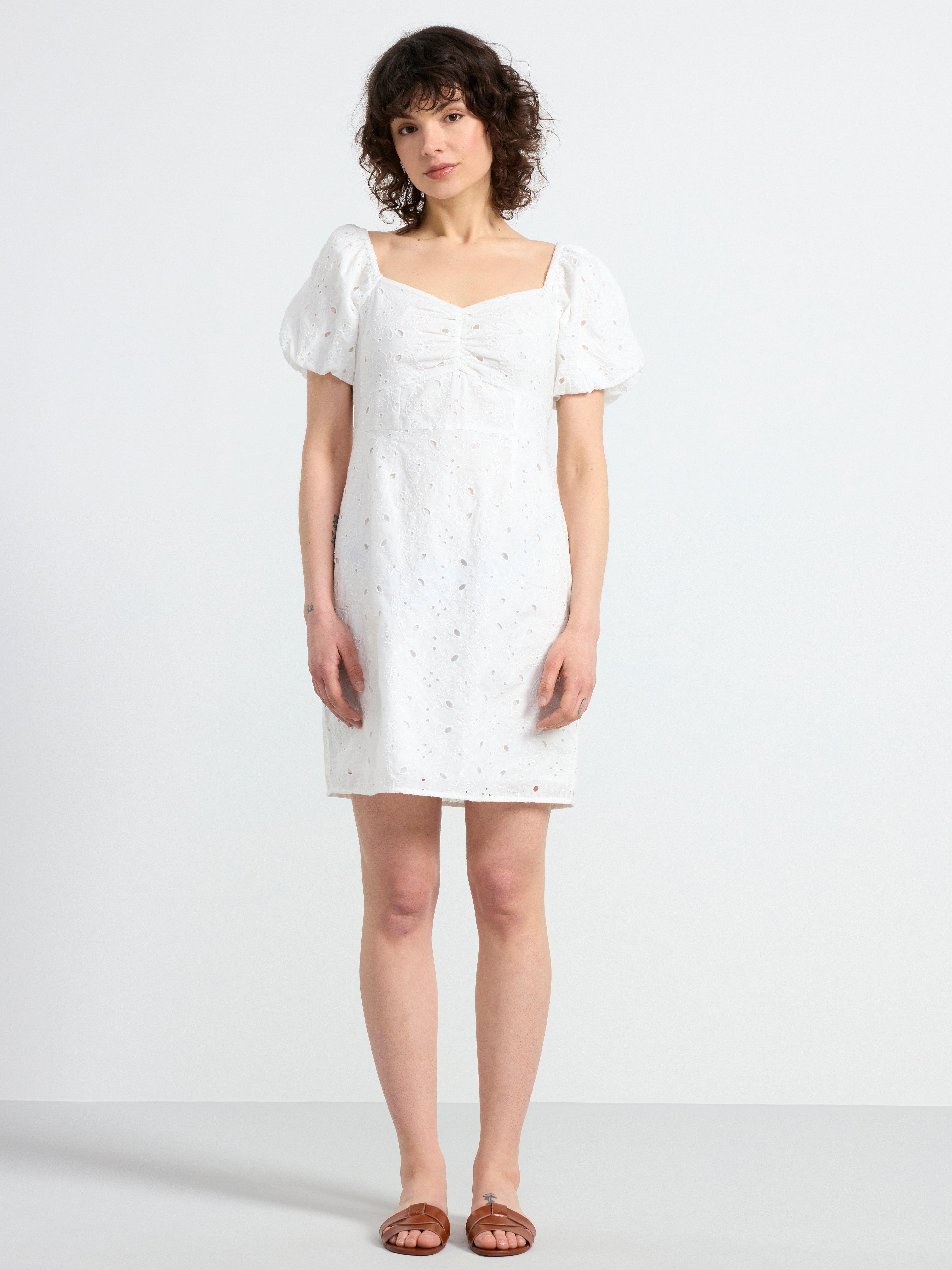Broderie anglaise dress Off White