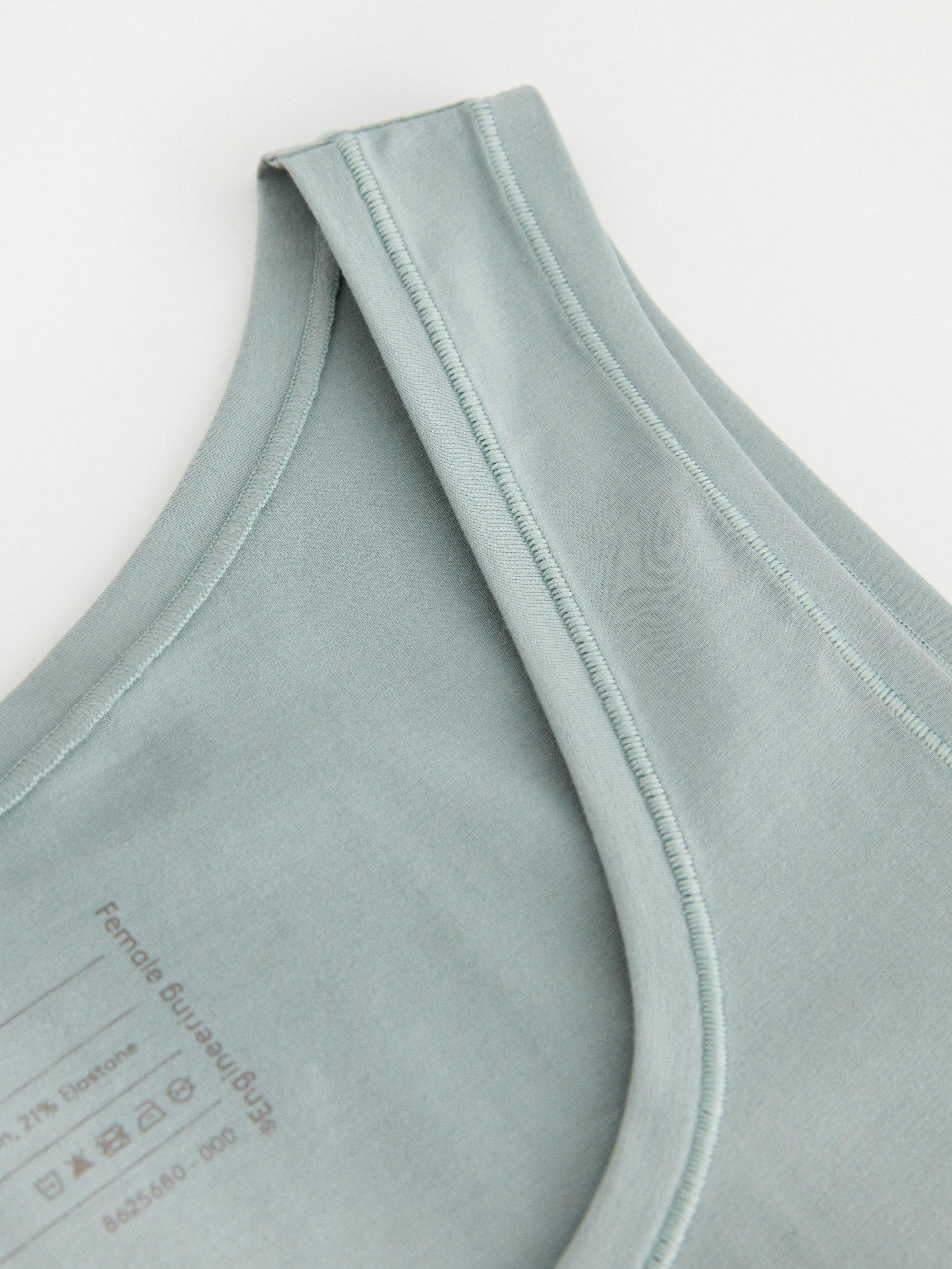 Female Engineering - Pima Cotton Tank Top Dusty Aqua