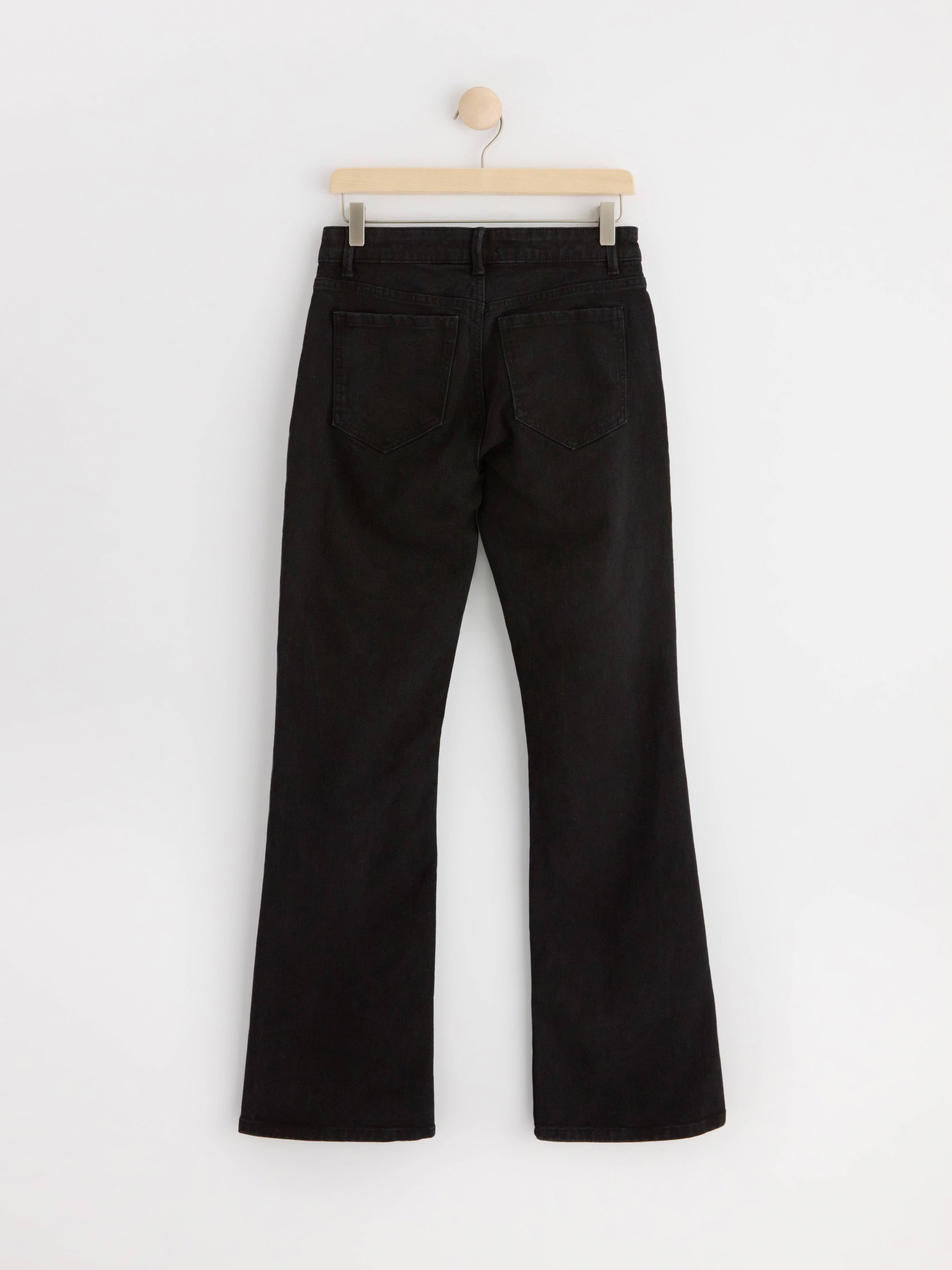 FAY Flared low waist jeans Black