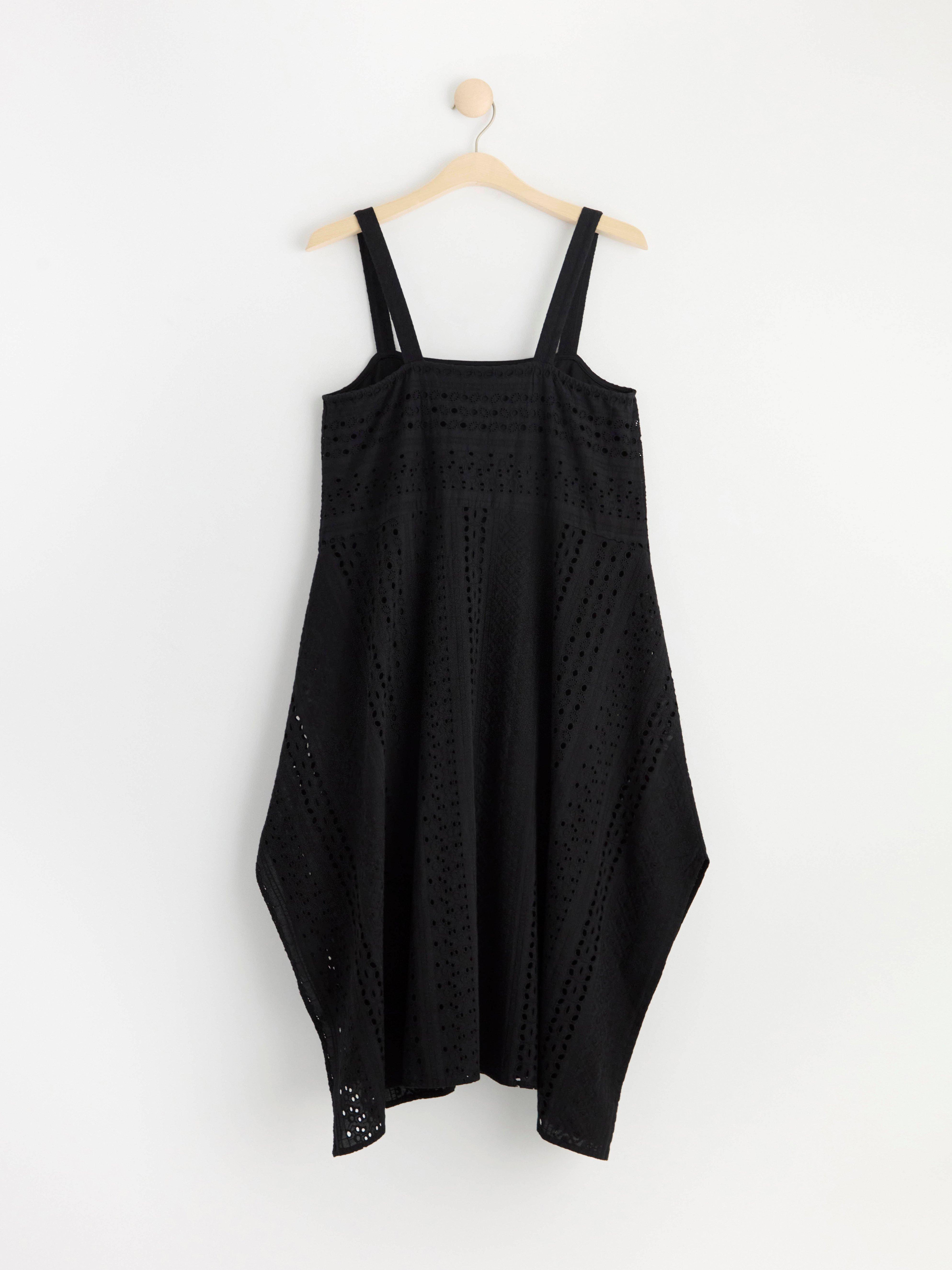 Broderie anglaise dress Black