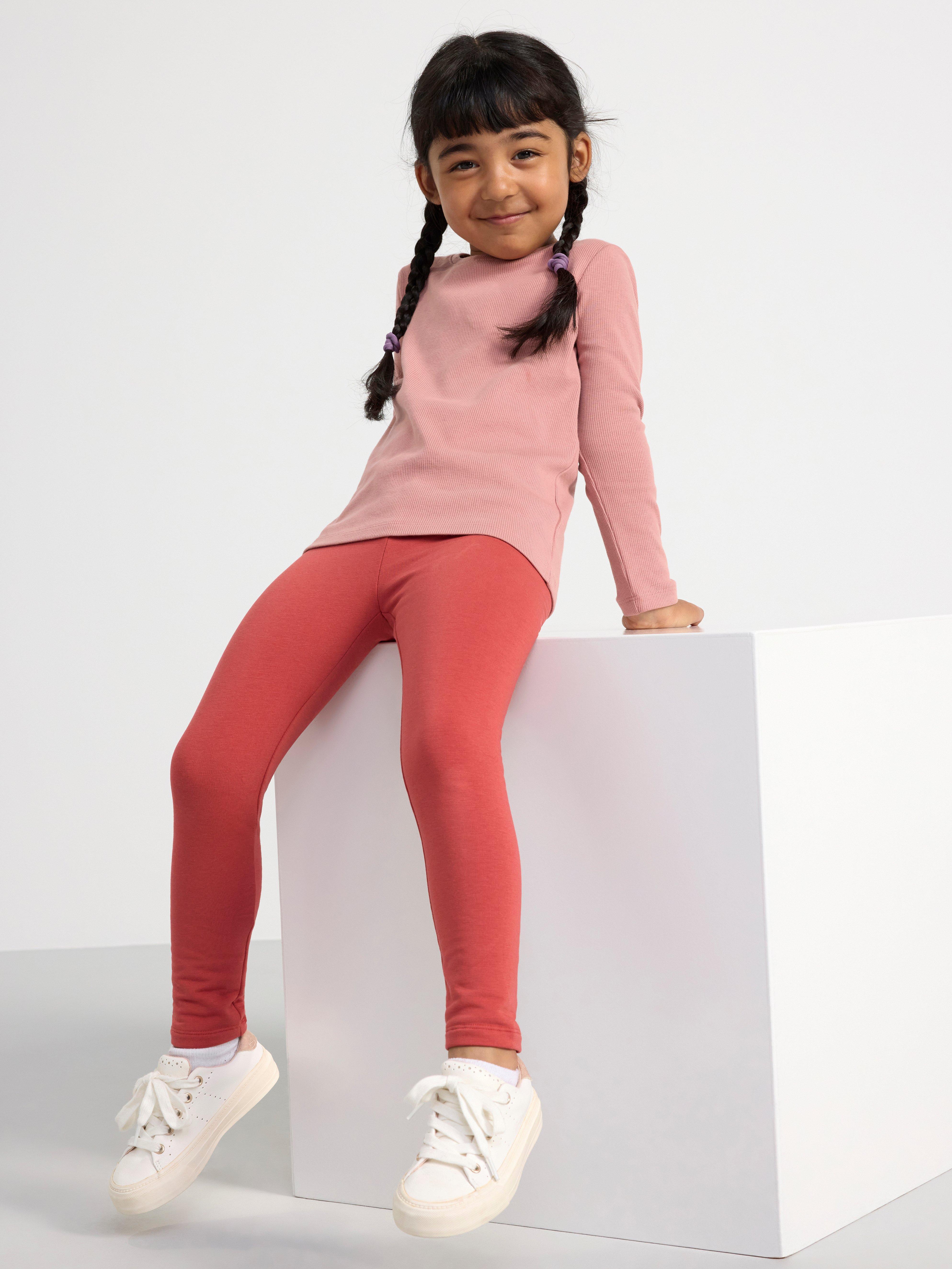 Leggings with brushed inside Dark Dusty Red