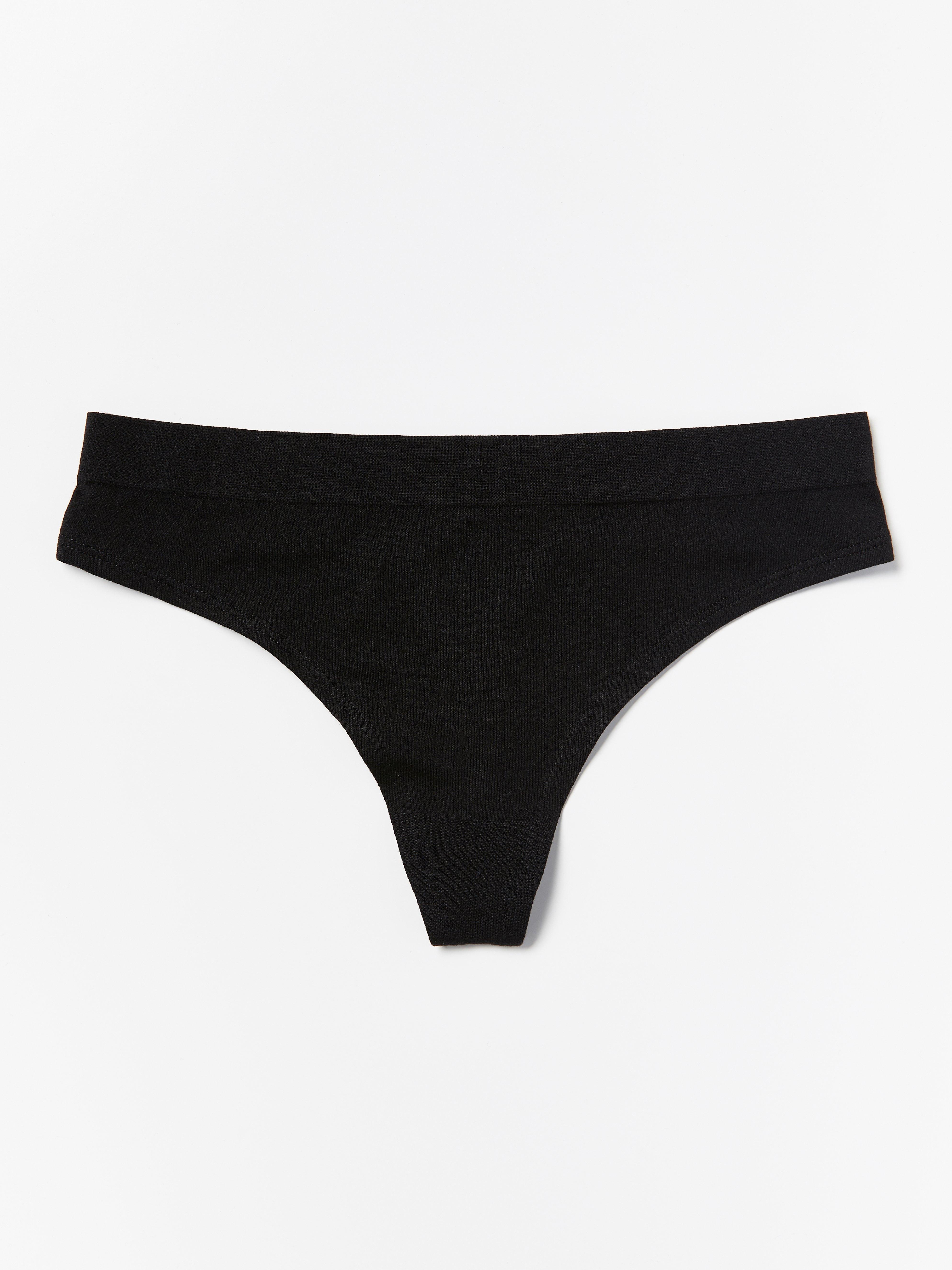 Thong Regular in Tencel® Blend Black