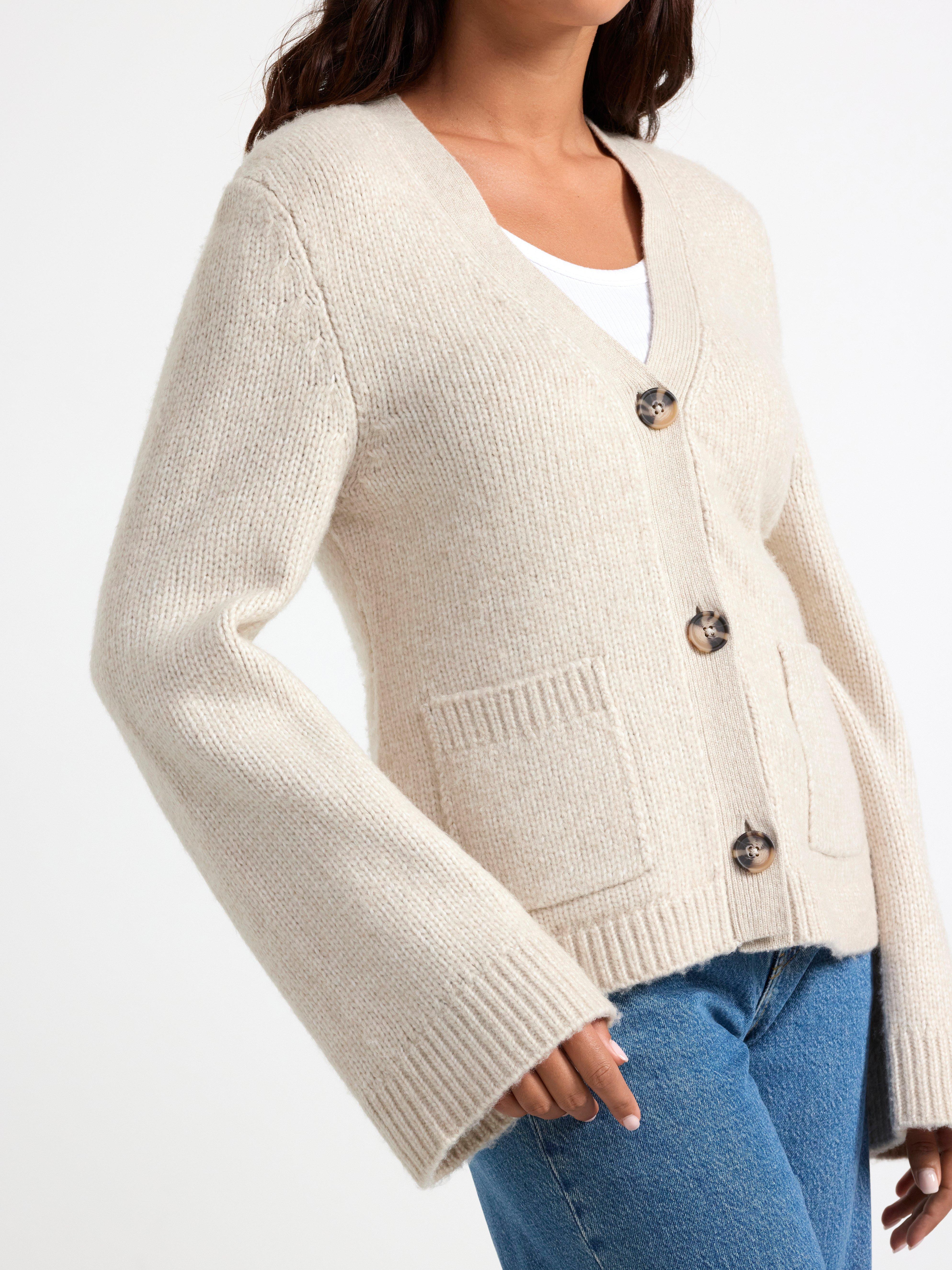 Knitted cardigan Light Beige