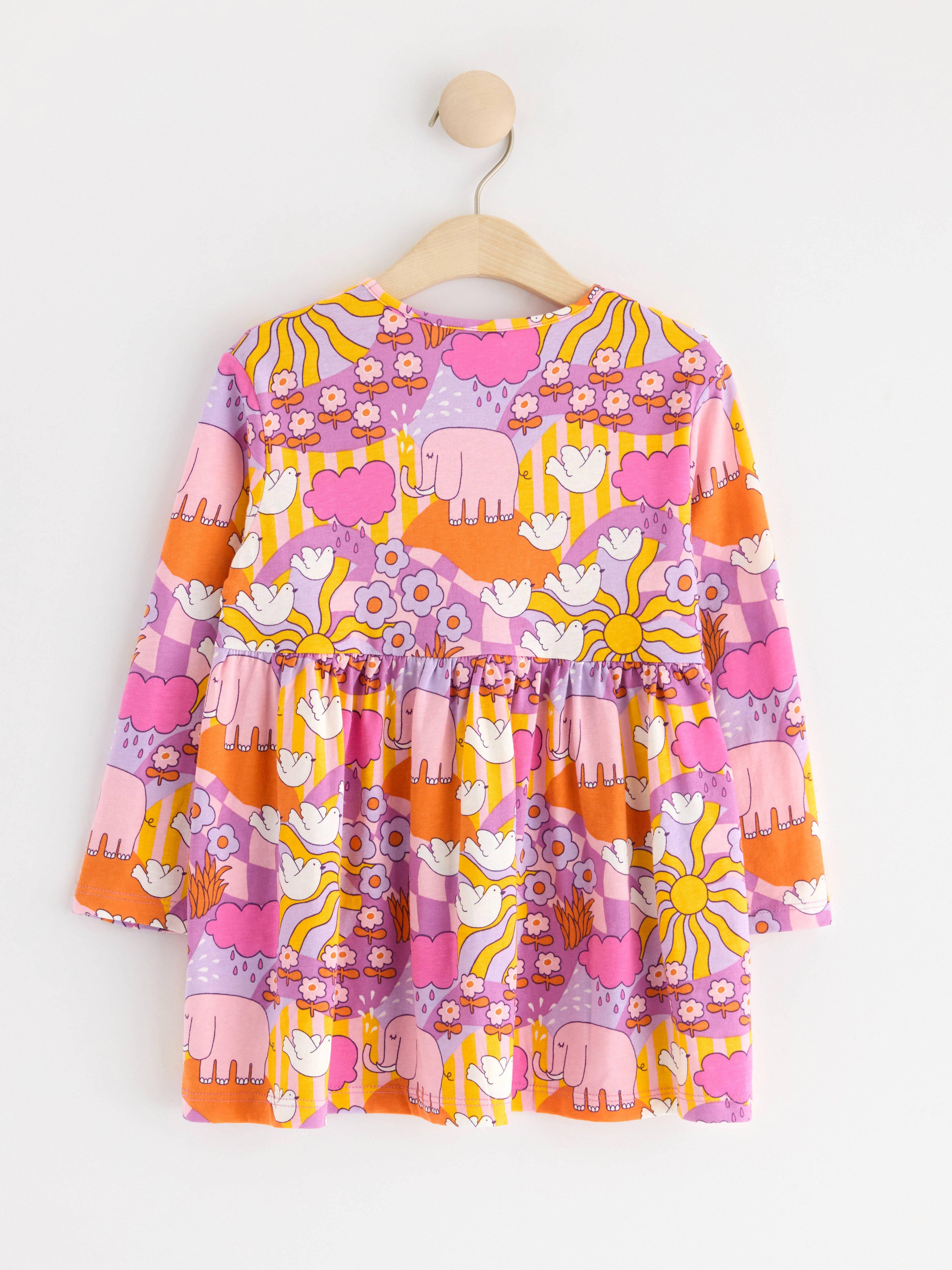 Tunic with allover pattern Pink