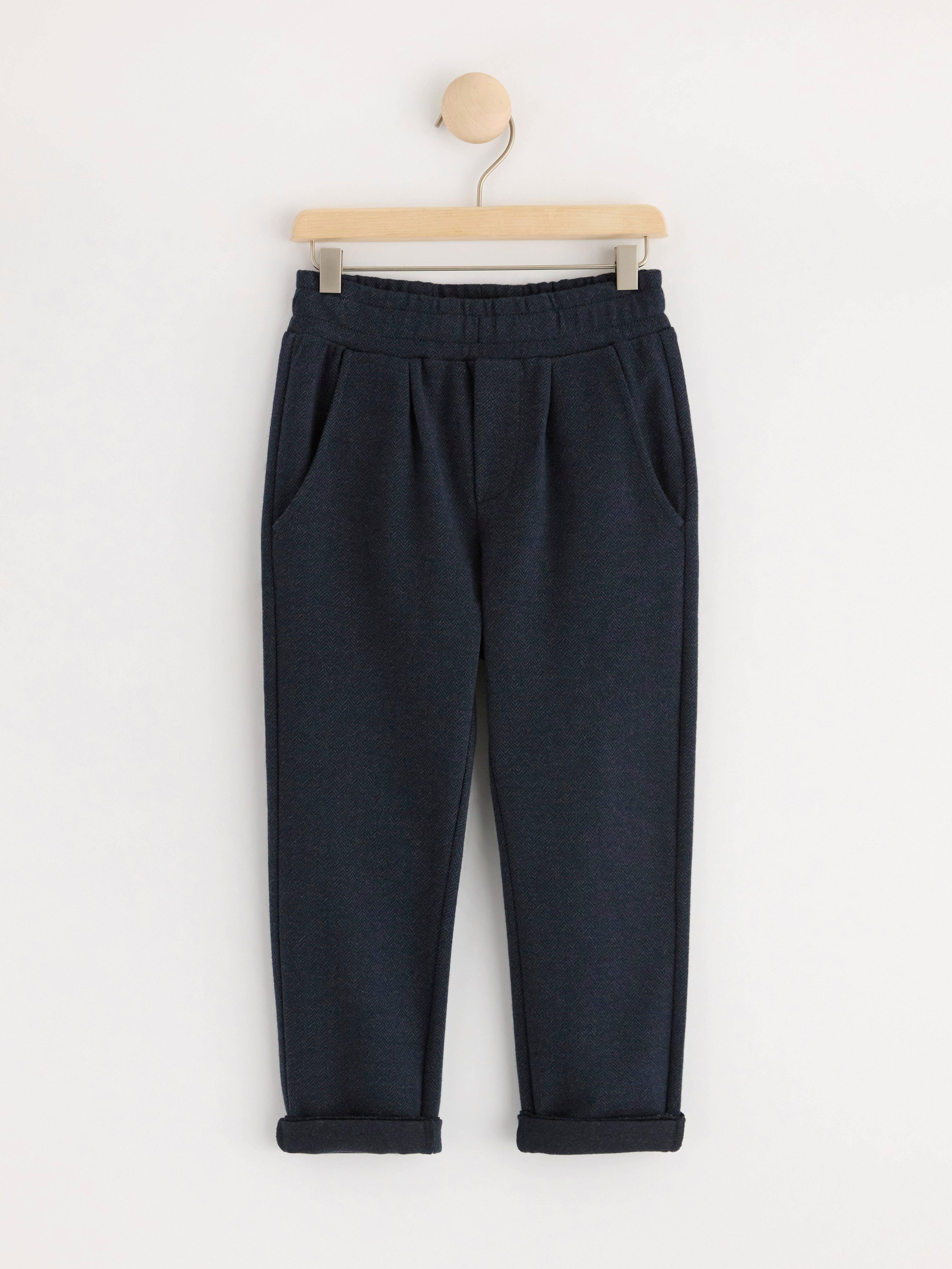 Trousers in jersey Dark Navy