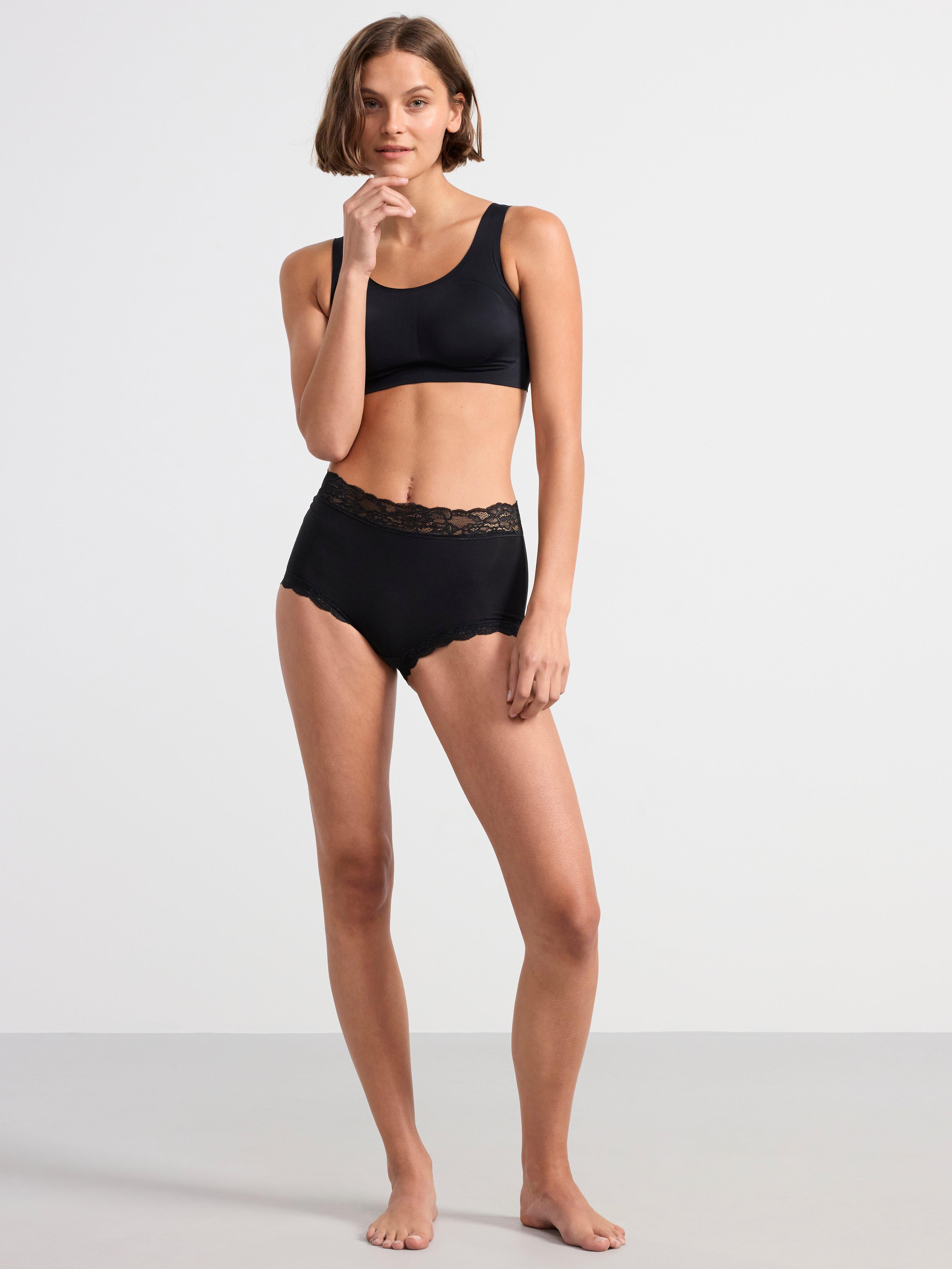 3-pack briefs with high waist Black