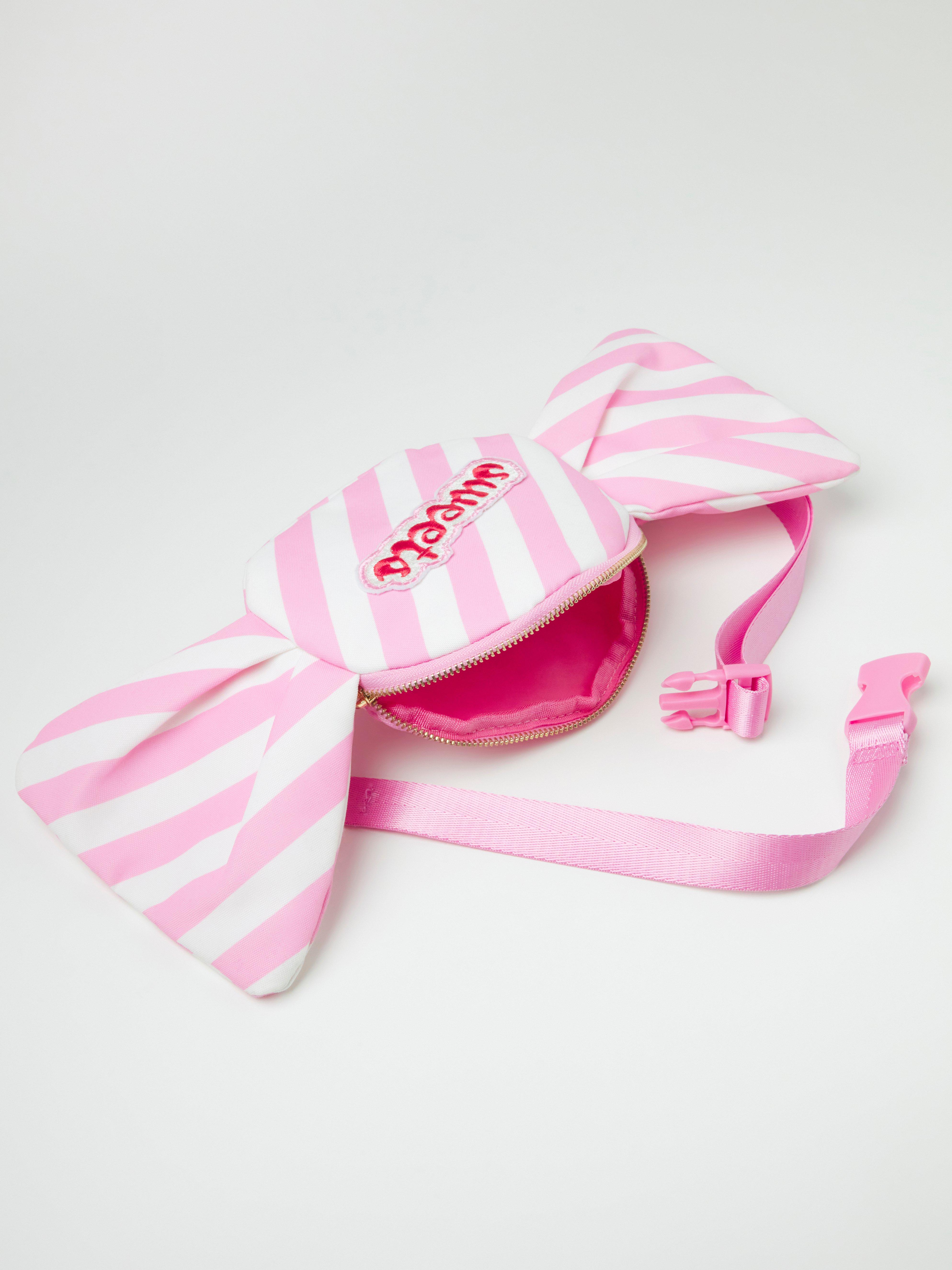 Striped candy bag Light Pink