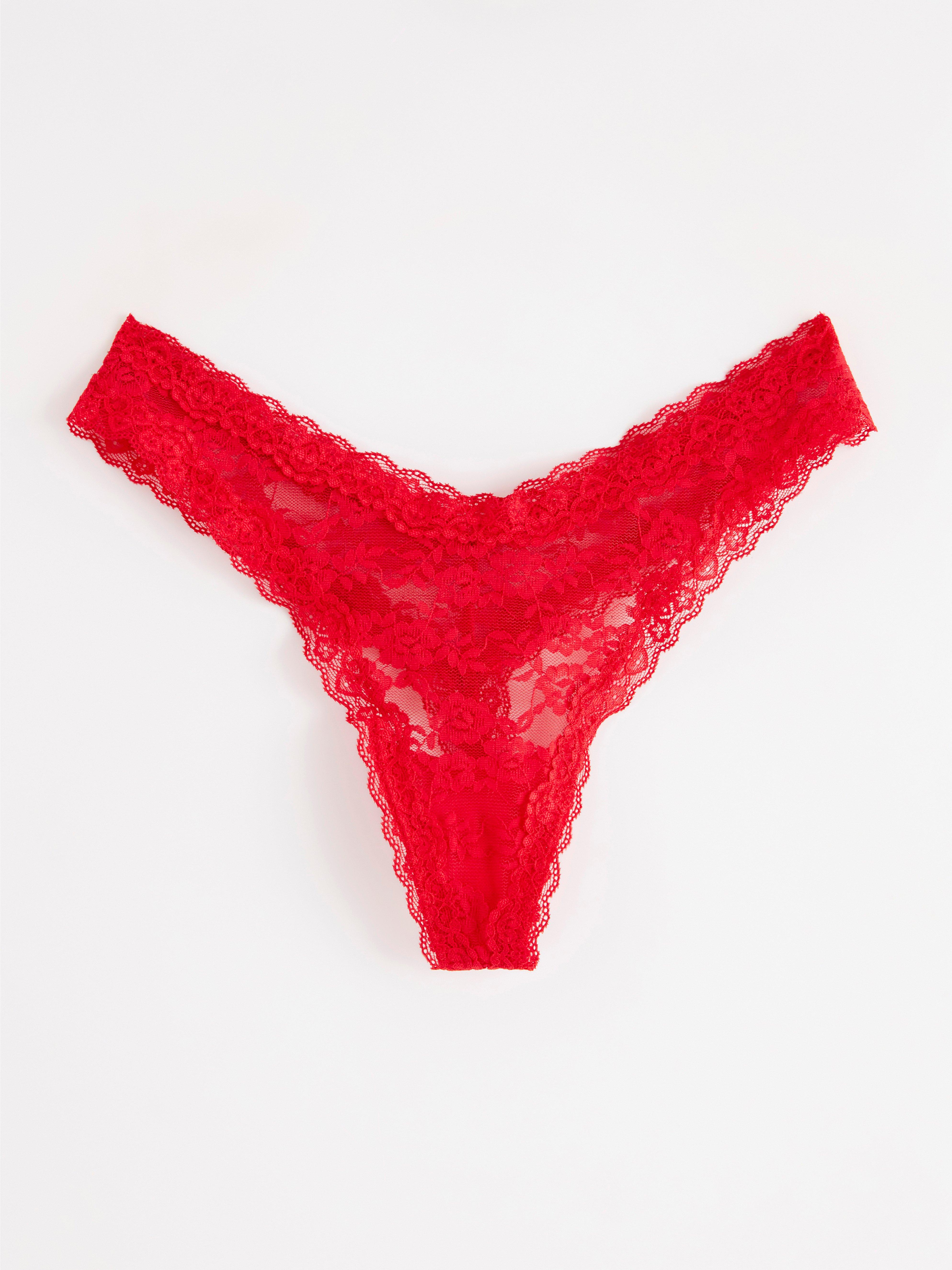 Thong low waist Red