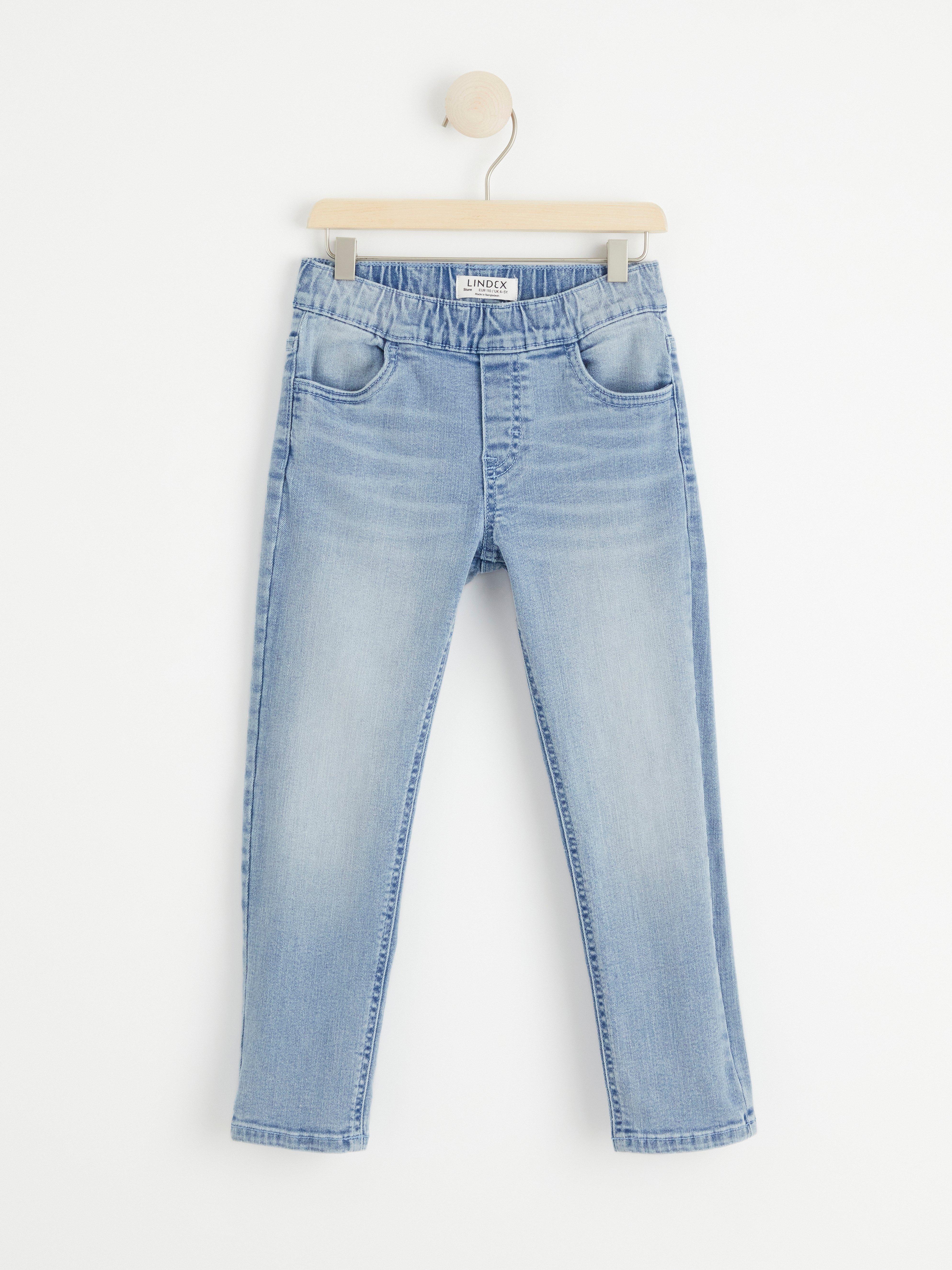 STURE Straight regular waist pull-up jeans Light Denim