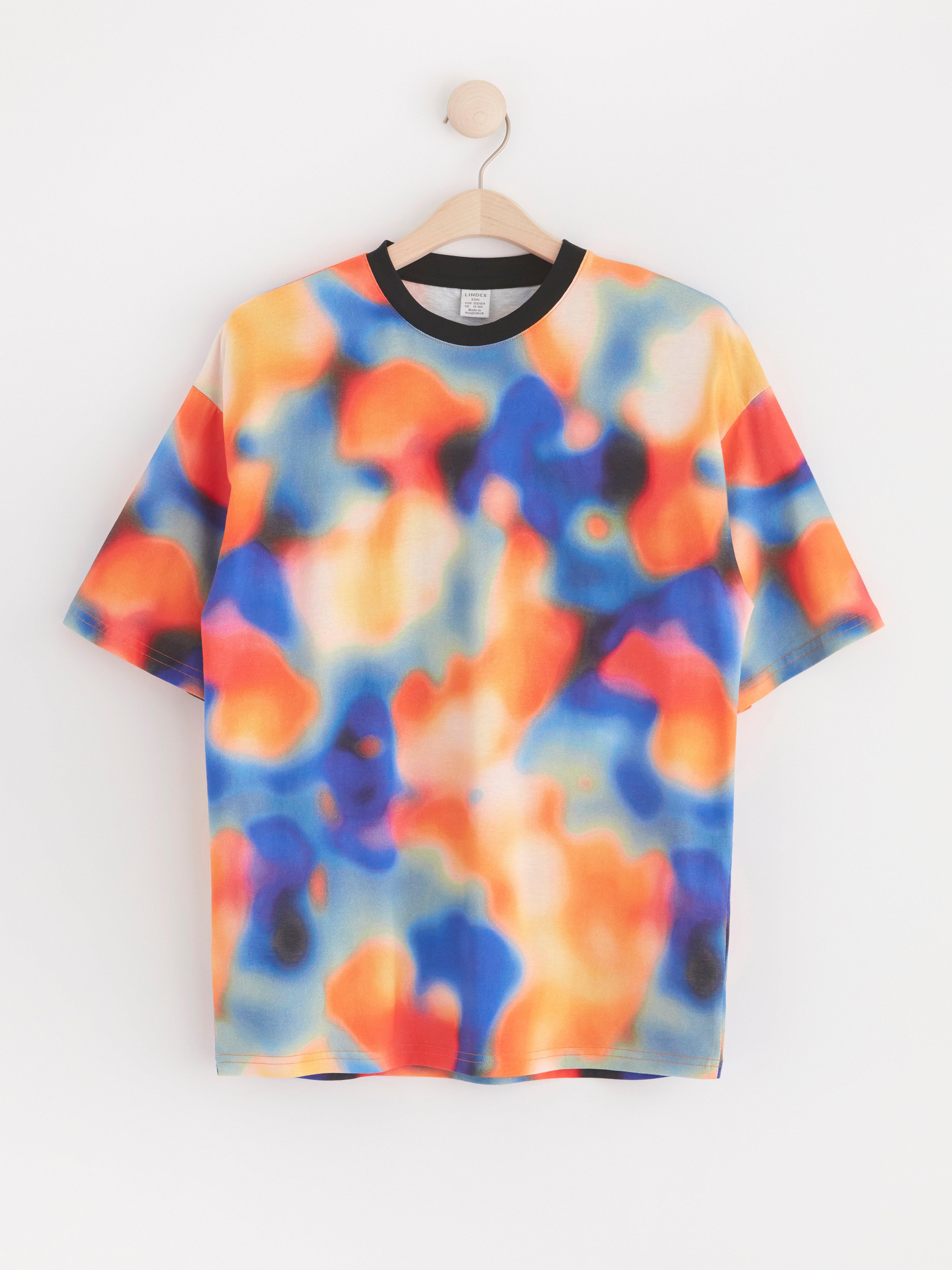 T-shirt with allover print Light Orange