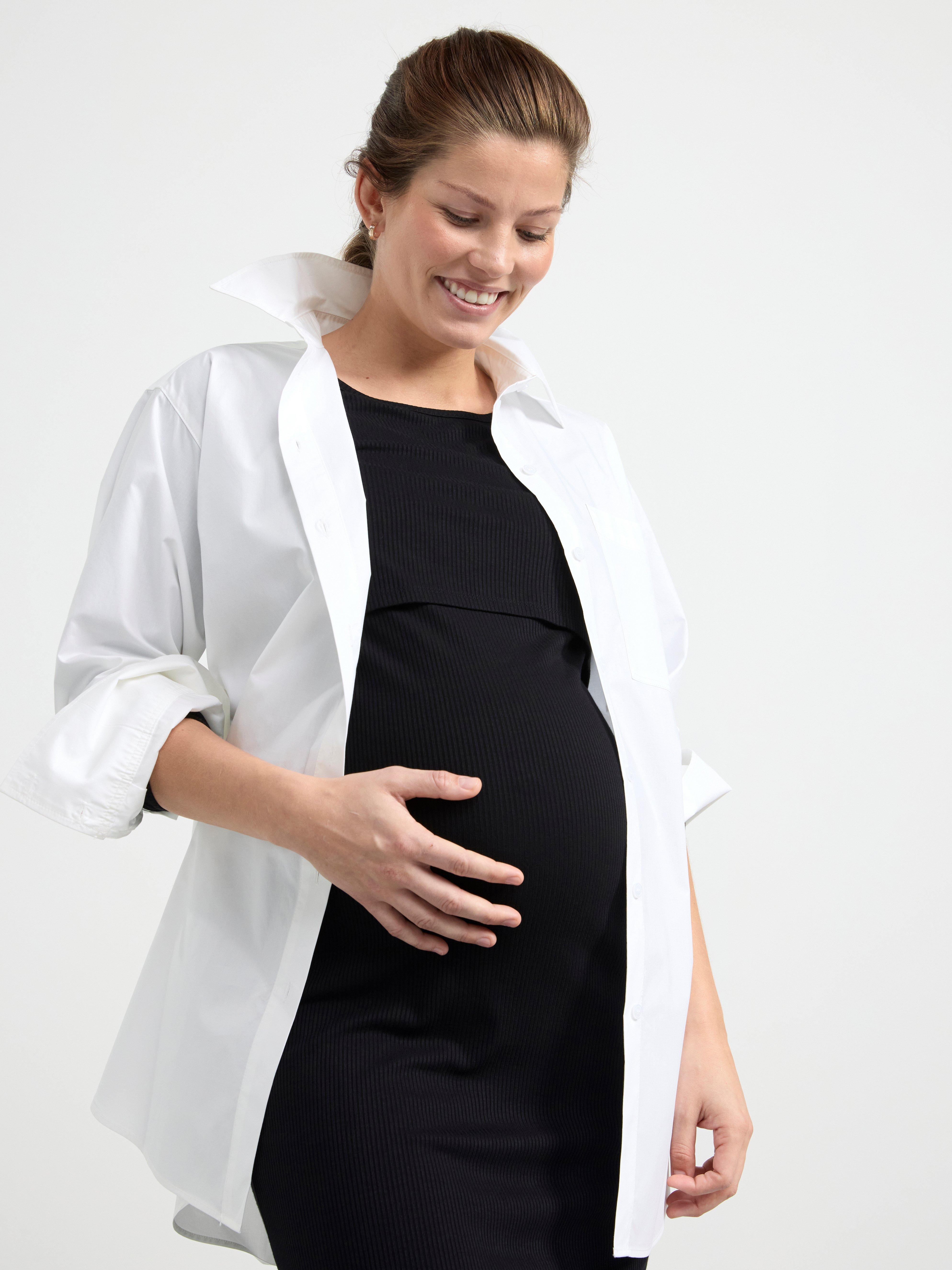 MOM Jersey nursing dress Black