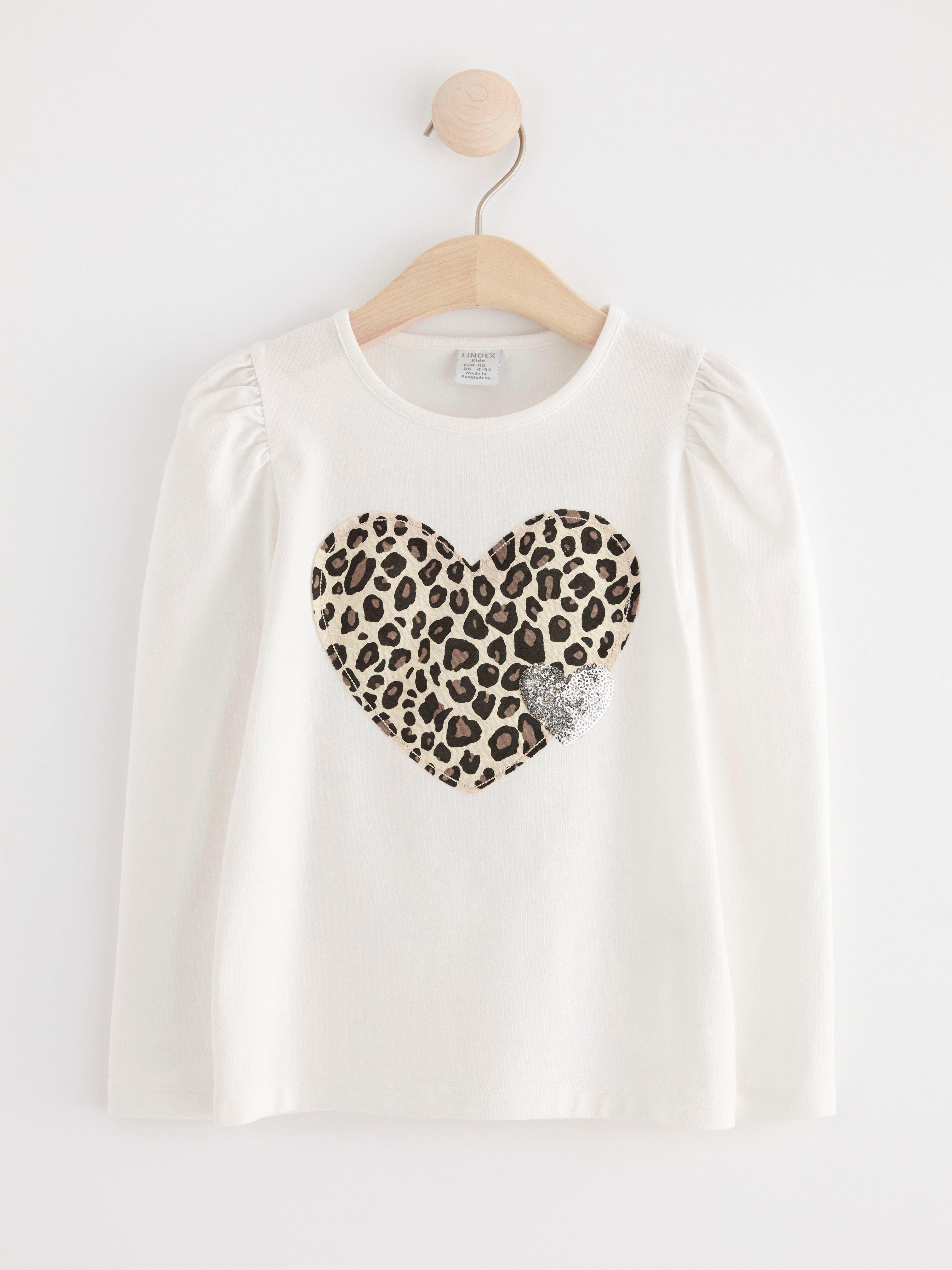 Top with heart Light Dusty White