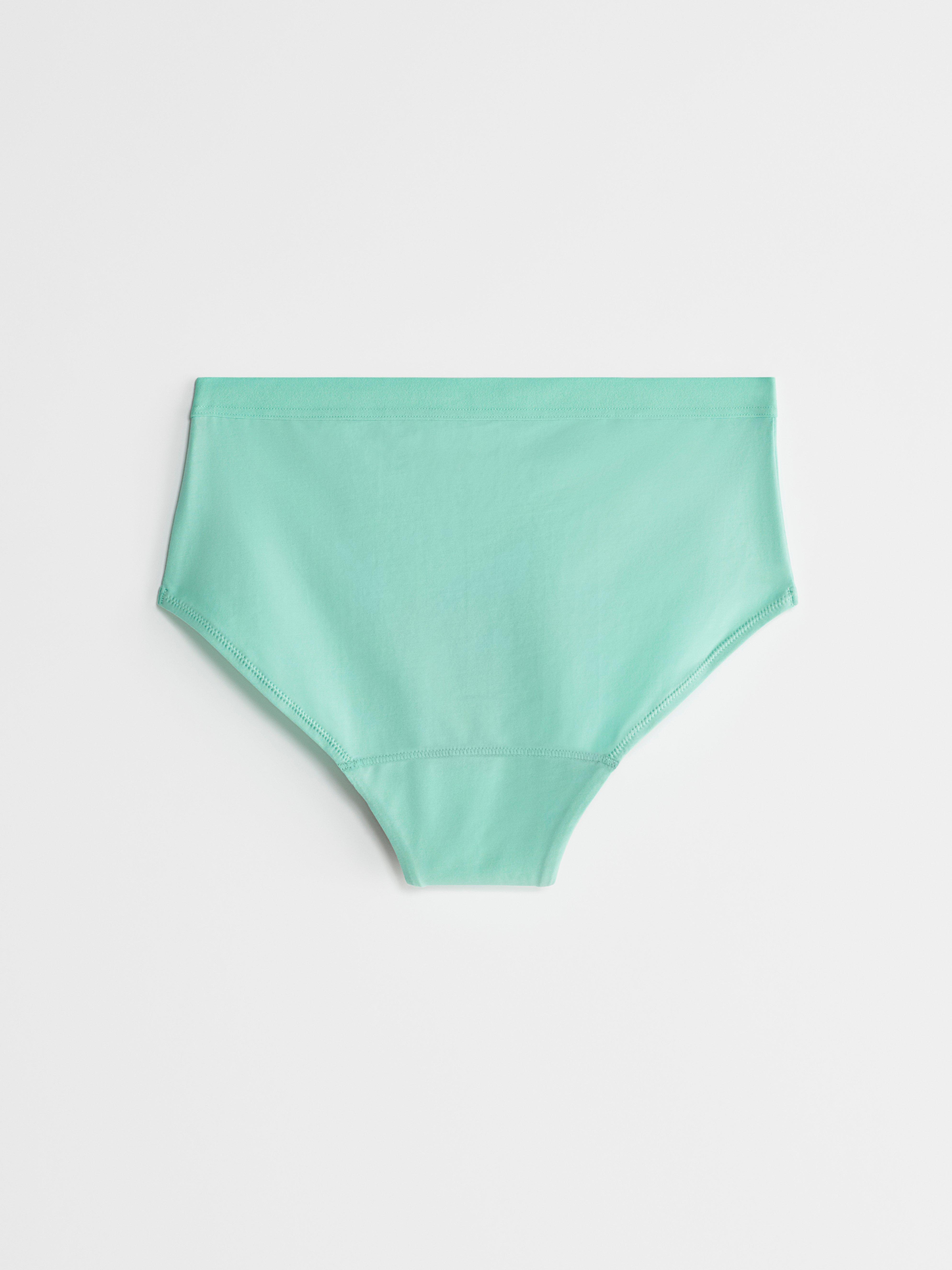 Engineered Teens Hiphugger Period Proof - Period Panty Mid-High Absorbency Light Aqua