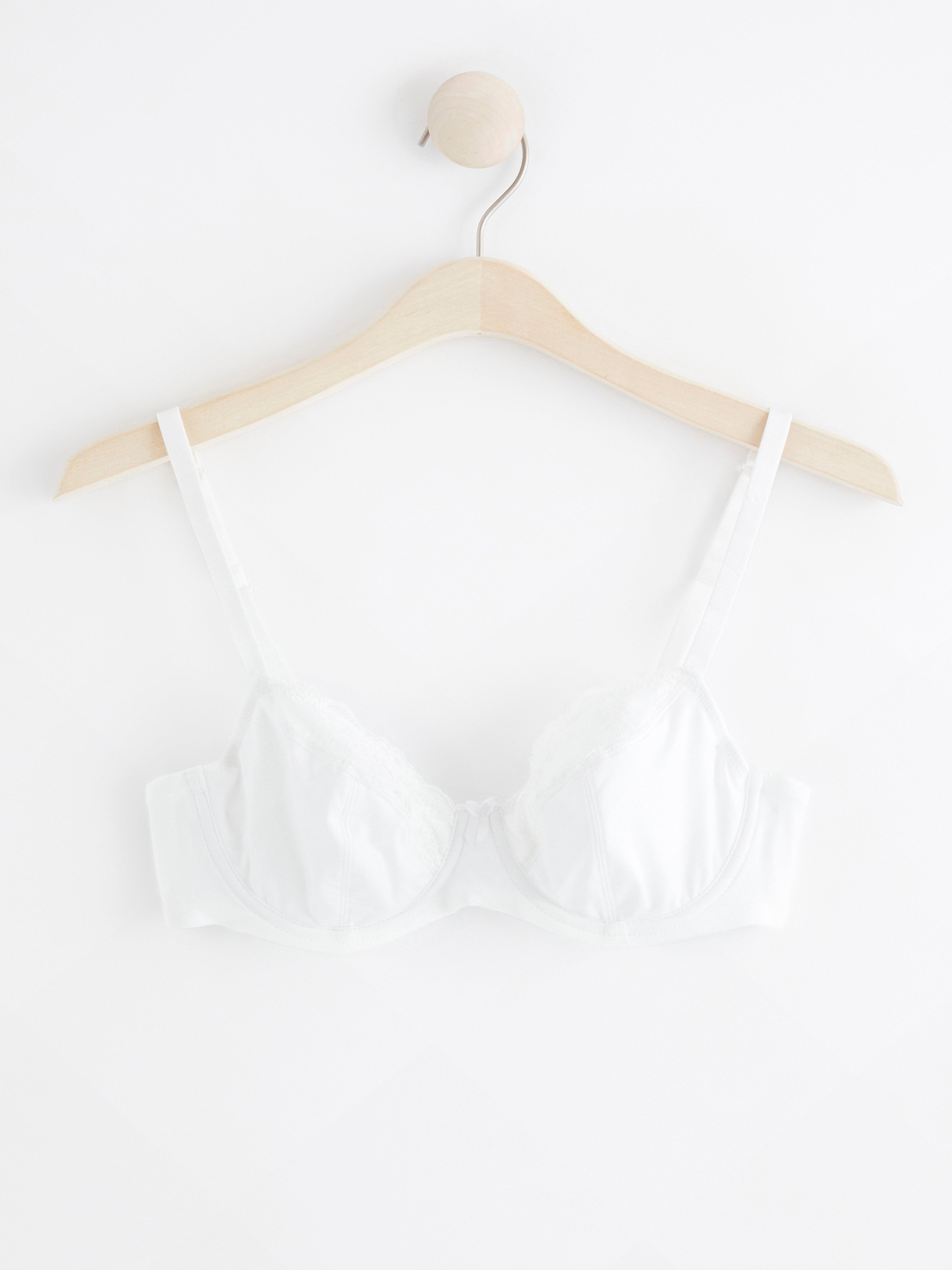 Aster Unpadded Bra White