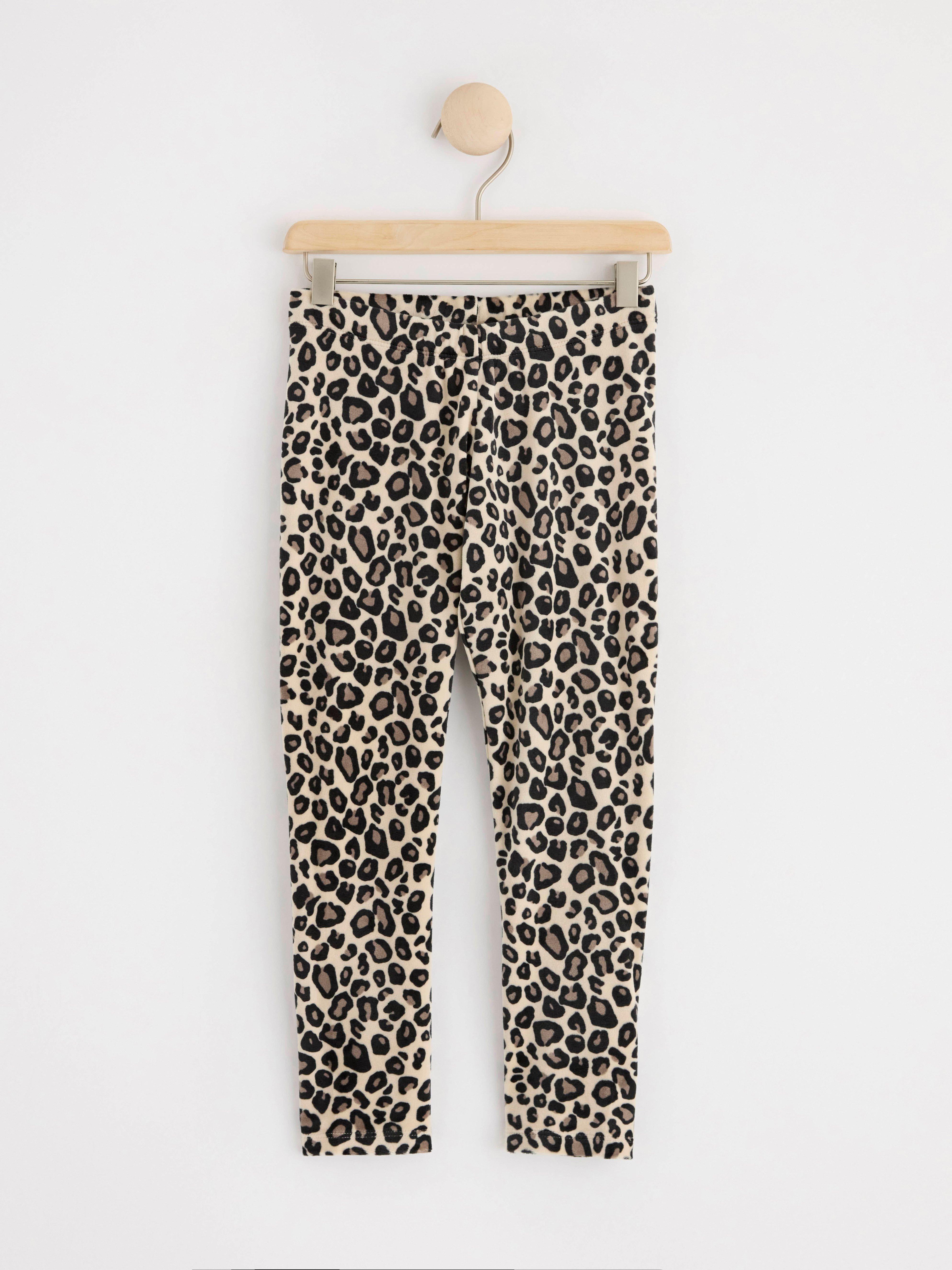 Velour leggings Light Beige