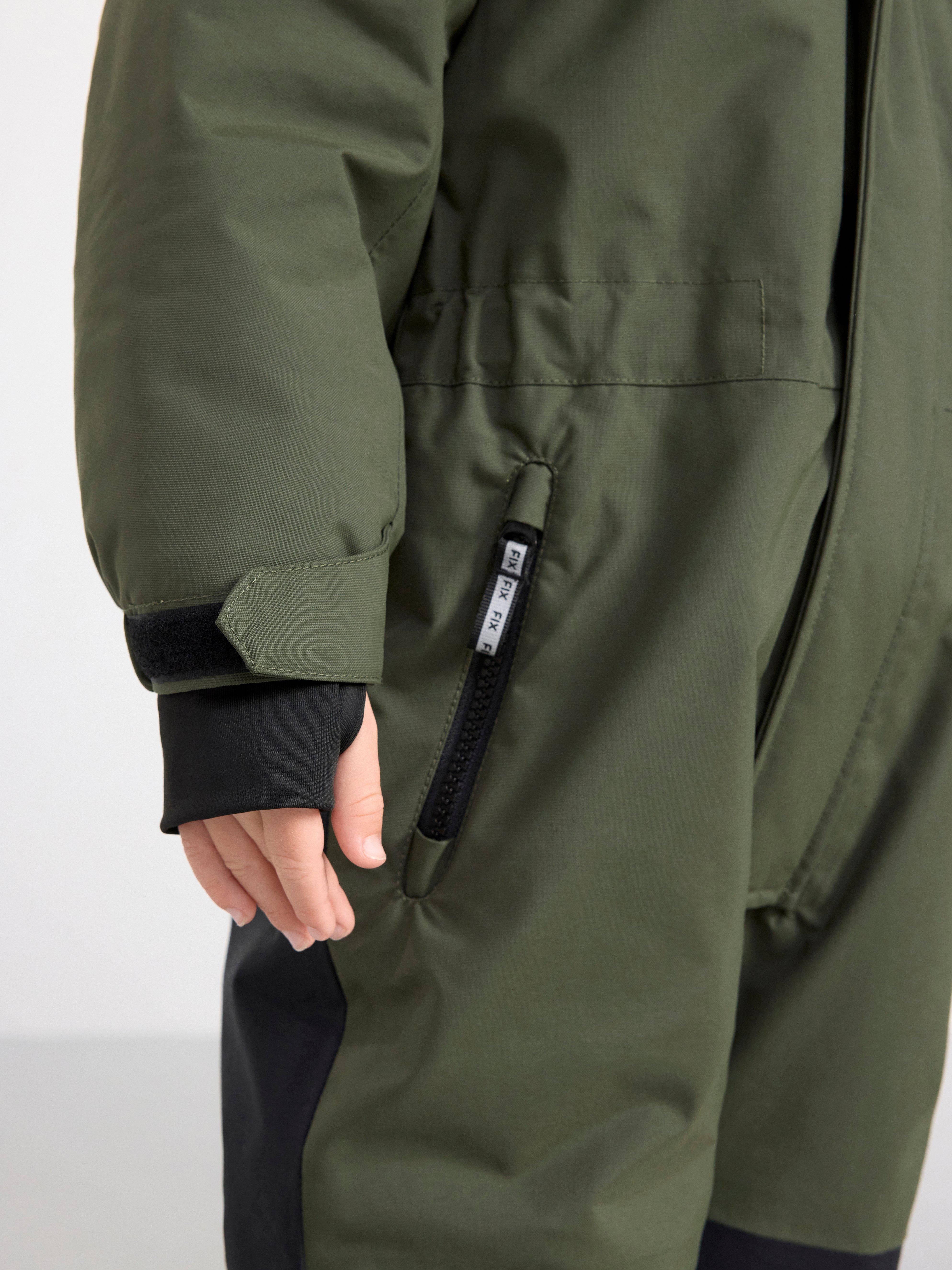 FIX Padded waterproof overall Dark Khaki Green