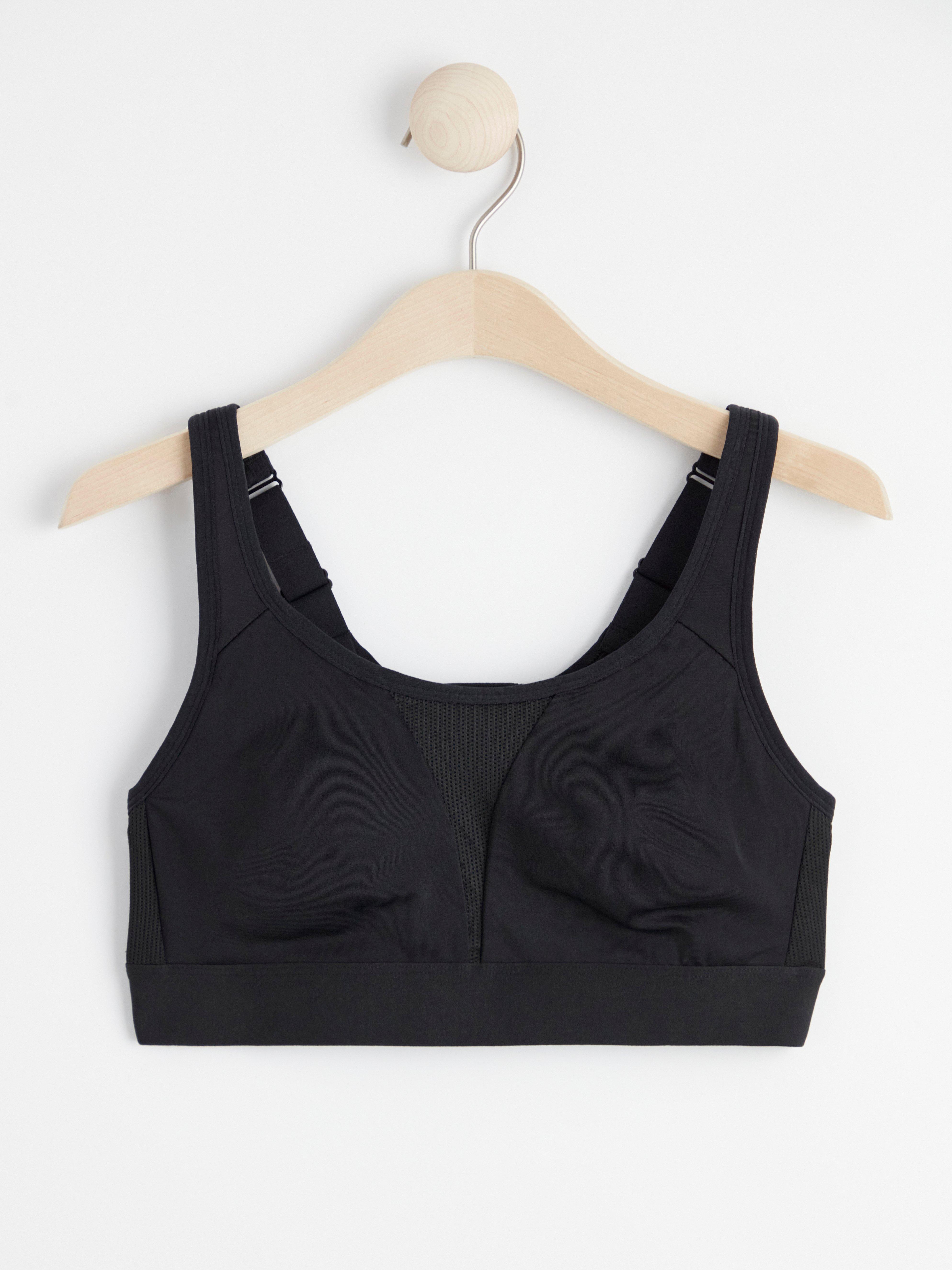 Sports bra high support Black